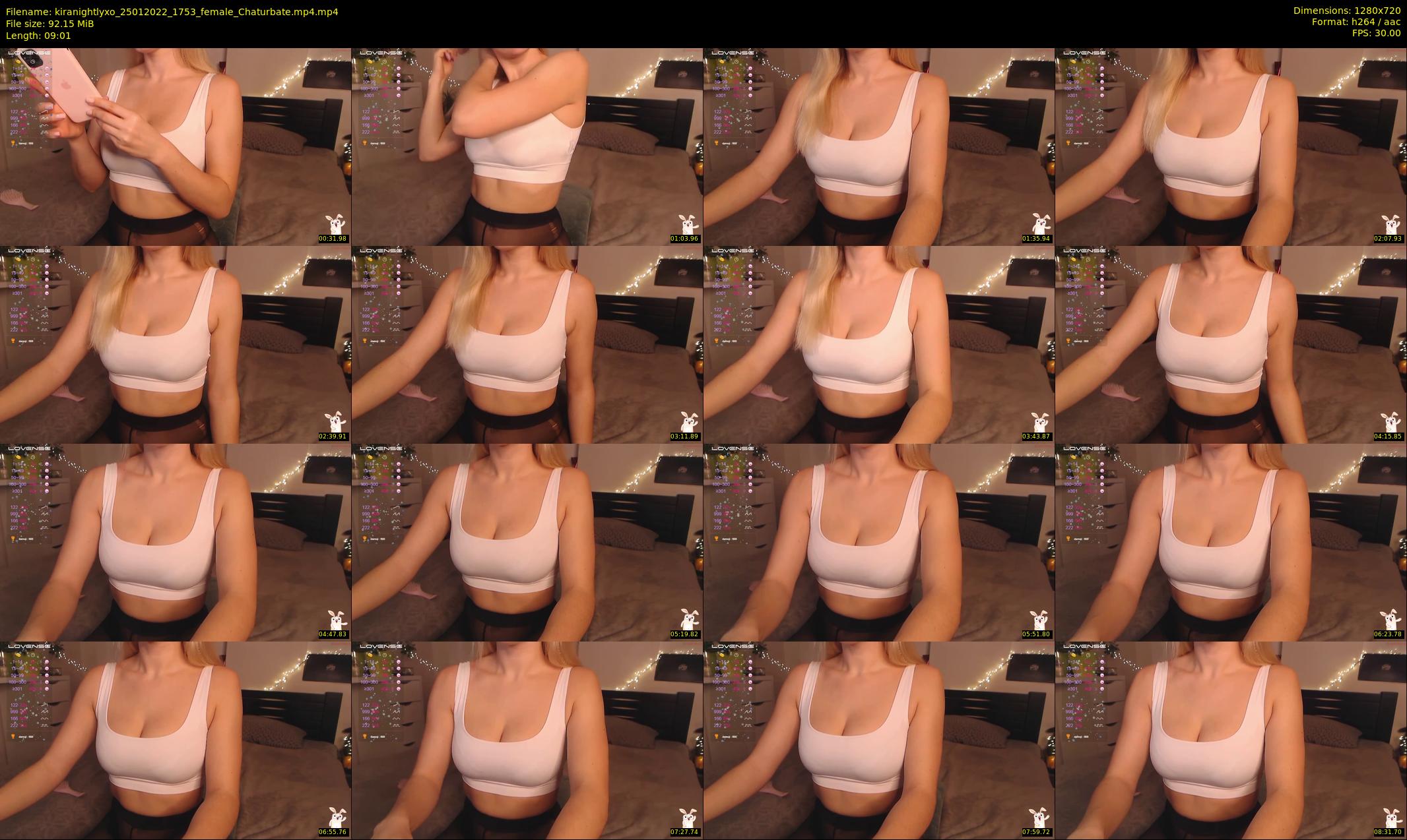 kiranightlyxo — 10 minute Chaturbate female cam show recording, 720p, Jan 25, 2022