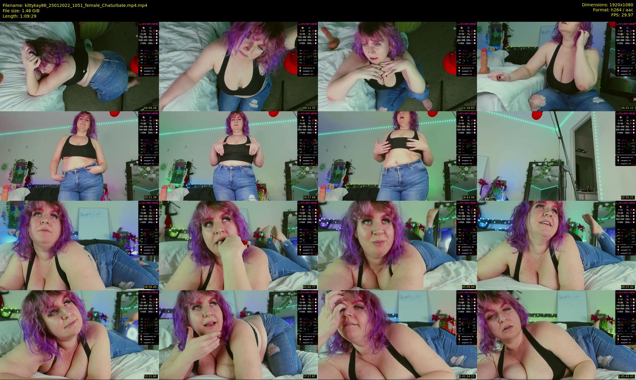 kittykay86 — 70 minute Chaturbate female cam show recording, 1080p, Jan 25, 2022