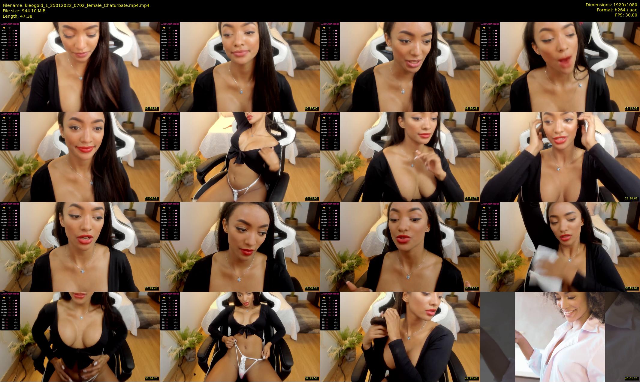kleogold_1 — 48 minute Chaturbate female cam show recording, 1080p, Jan 25, 2022