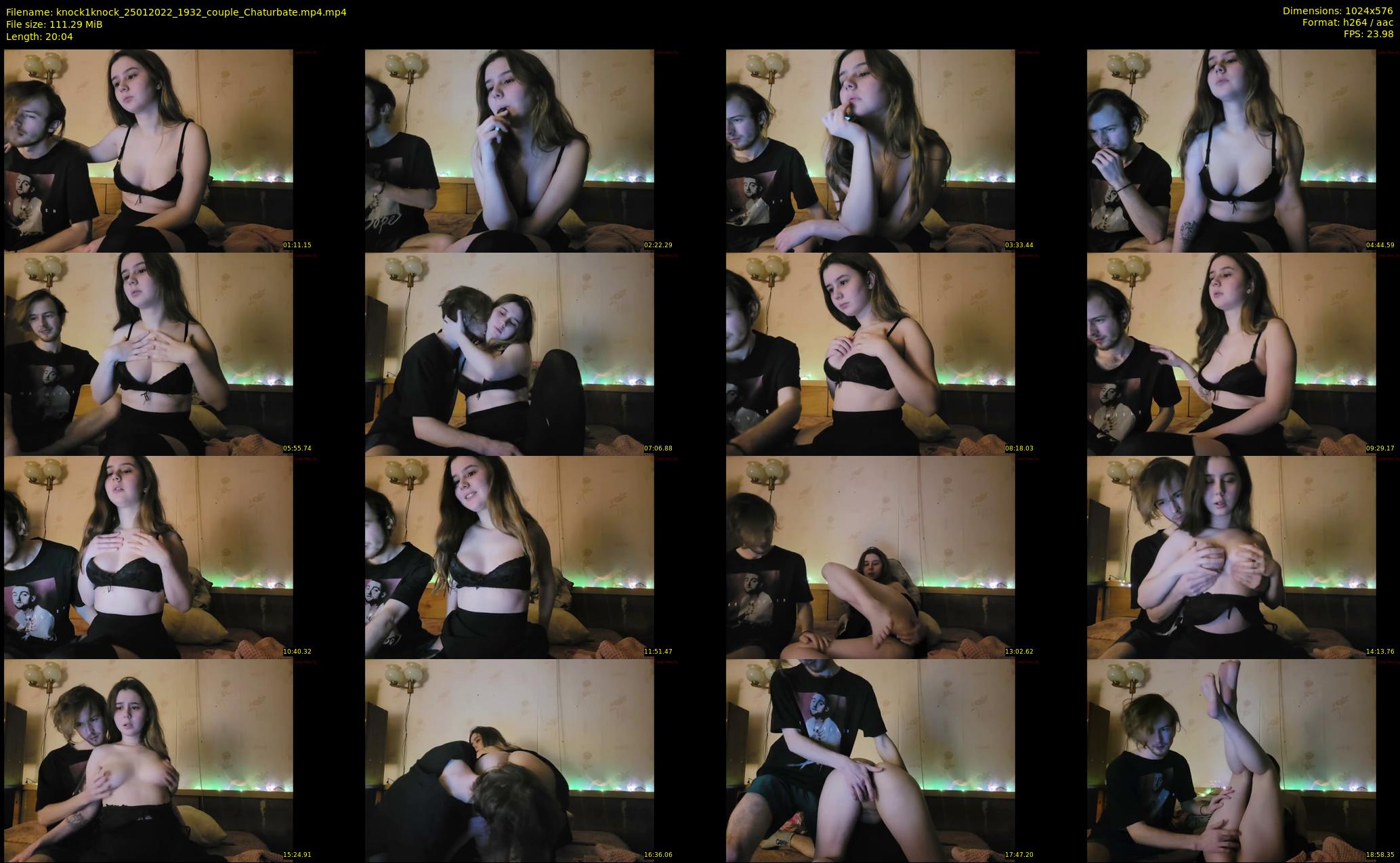 knock1knock — 21 minute Chaturbate couple cam show recording, 480p, Jan 25, 2022
