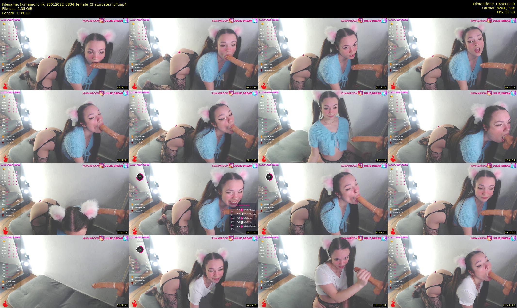 kumamonchik — 70 minute Chaturbate couple cam show recording, 1080p, Jan 25, 2022