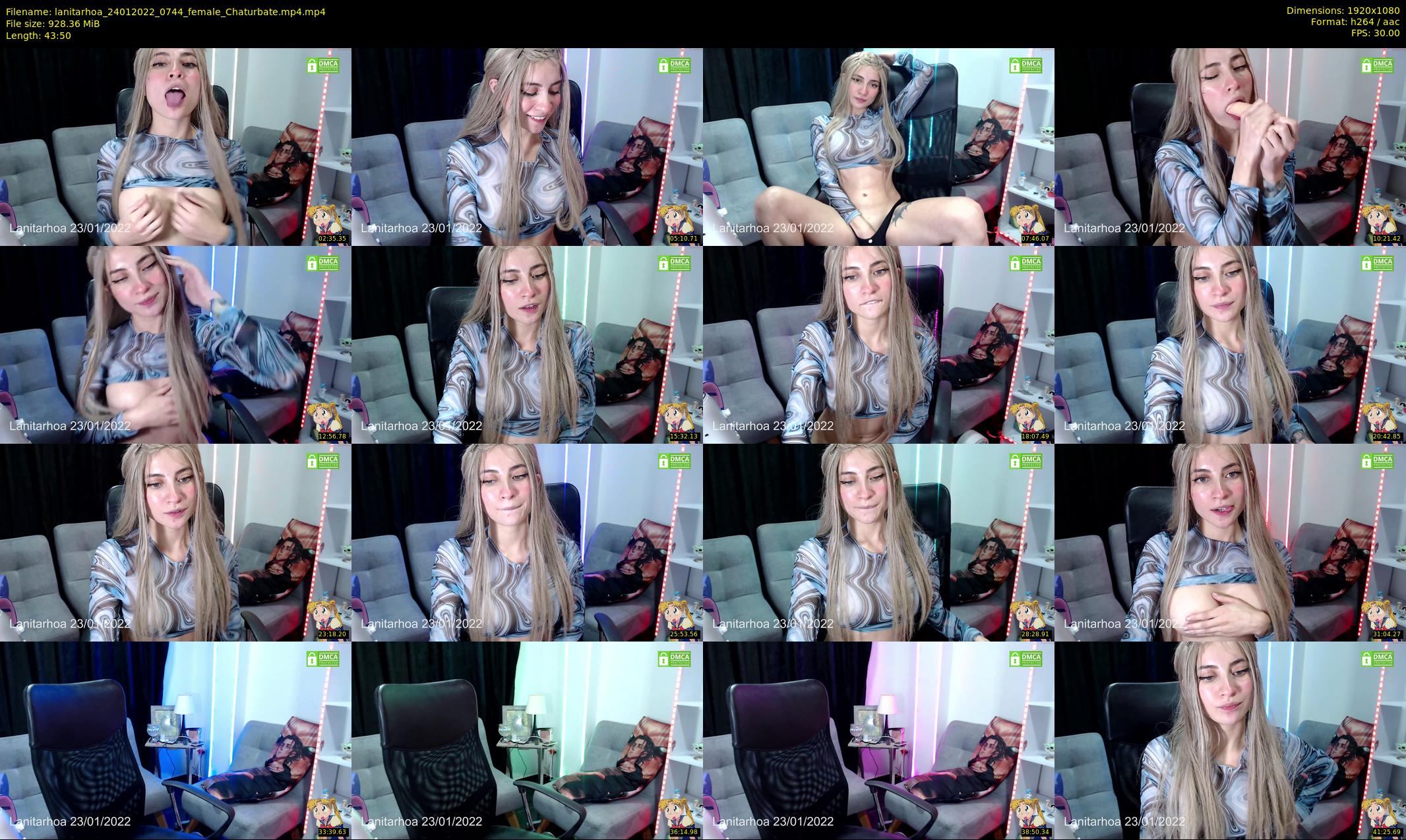 lanitarhoa — 44 minute Chaturbate female cam show recording, 1080p, Jan 24, 2022
