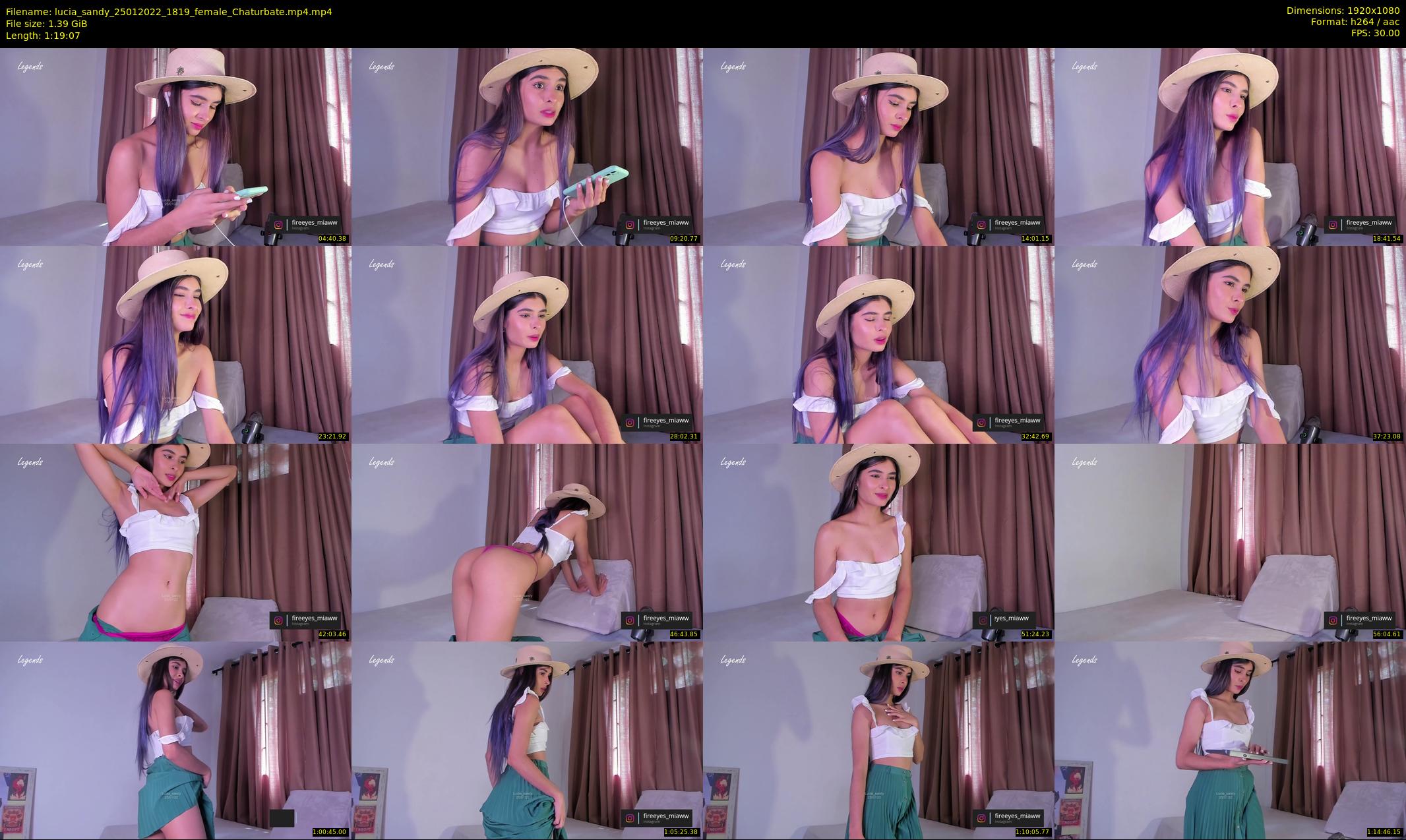 lucia_sandy — 80 minute Chaturbate female cam show recording, 1080p, Jan 25, 2022