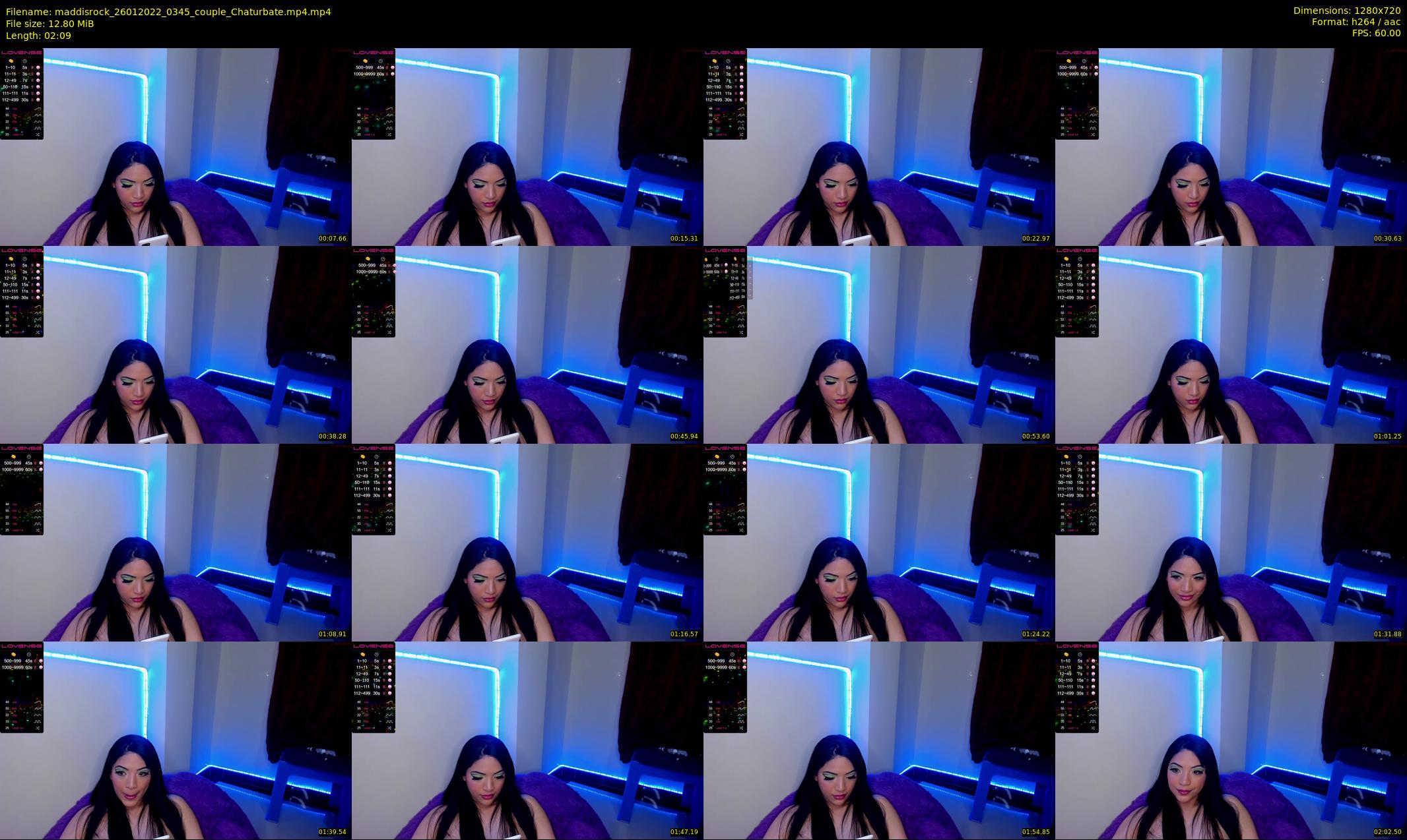 maddisrock — 3 minute Chaturbate couple cam show recording, 720p, Jan 26, 2022