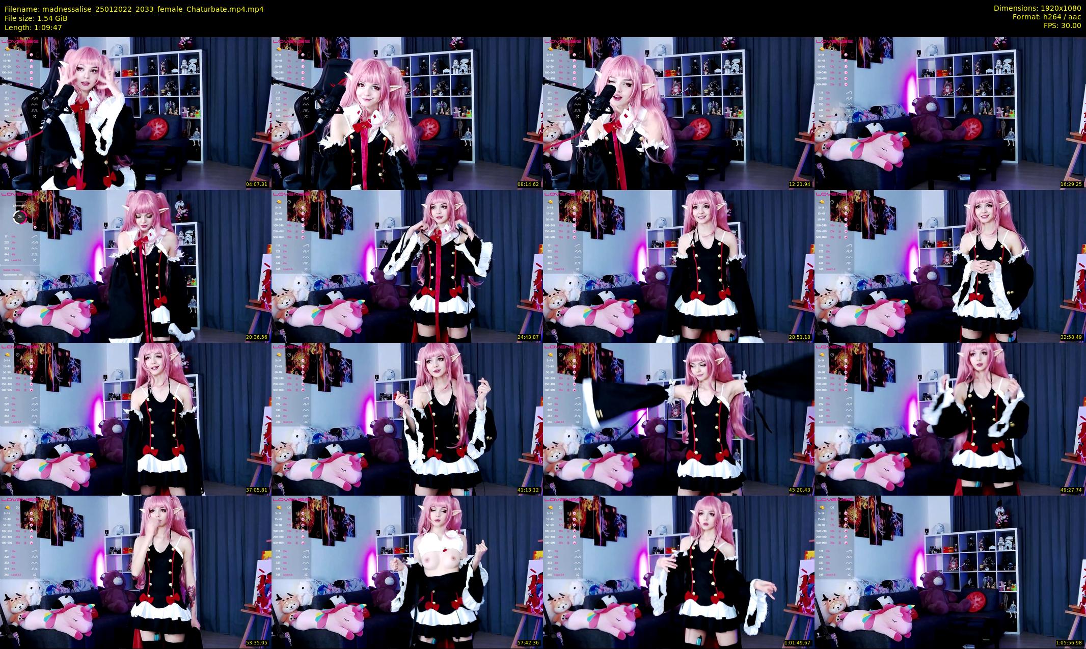 madnessalise — 70 minute Chaturbate female cam show recording, 1080p, Jan 25, 2022