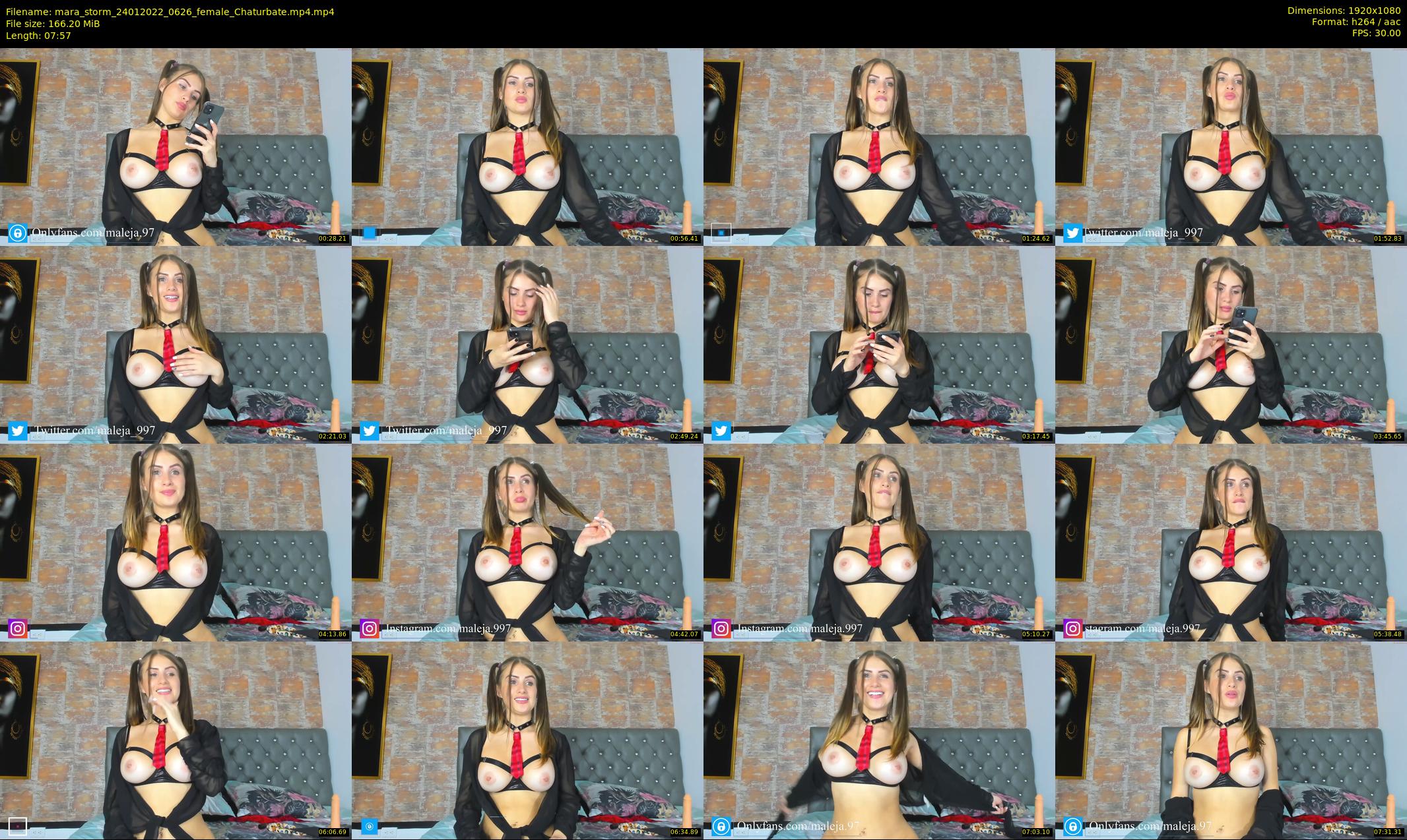 mara_storm — 8 minute Chaturbate female cam show recording, 1080p, Jan 24, 2022
