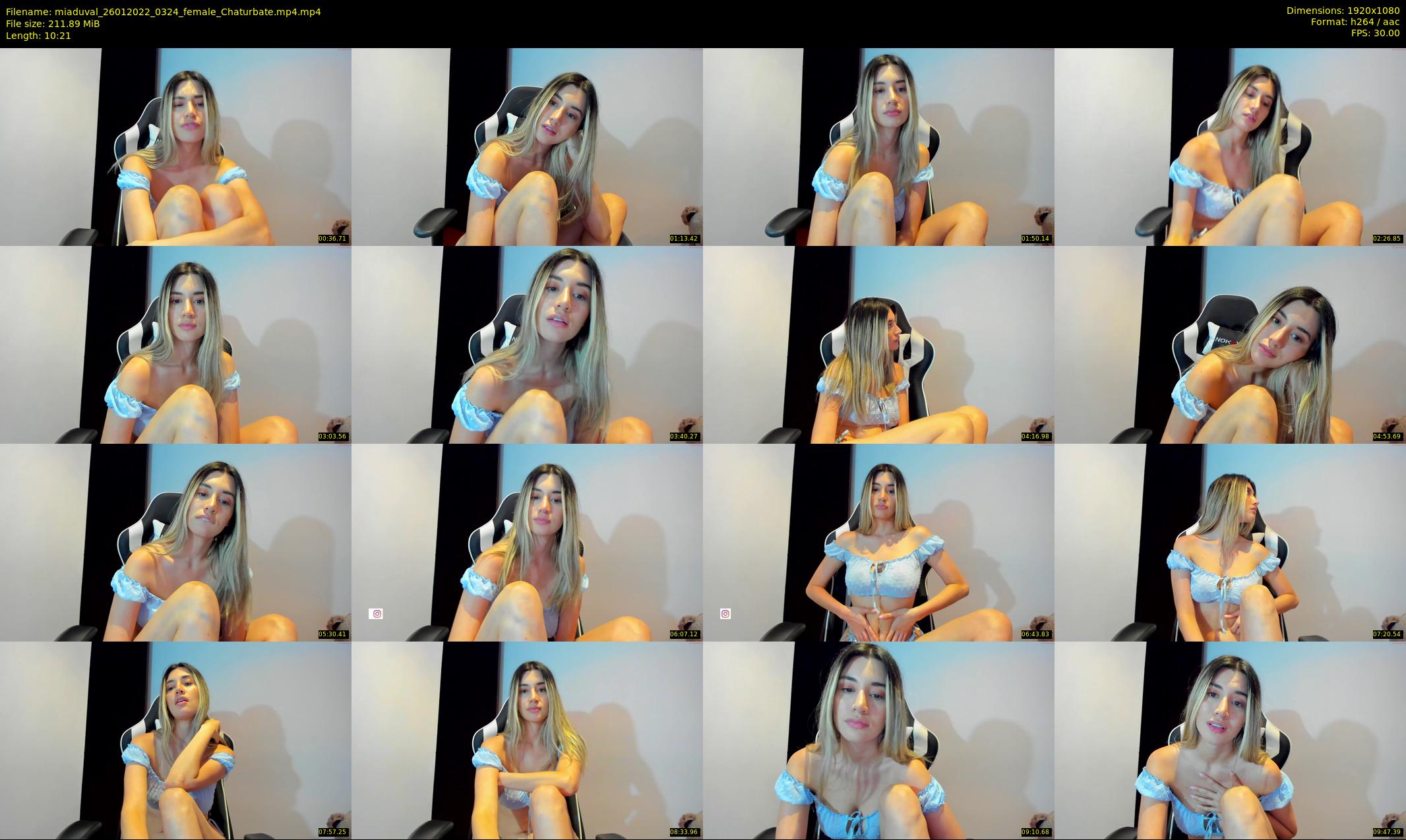 miaduval — 11 minute Chaturbate female cam show recording, 1080p, Jan 26, 2022