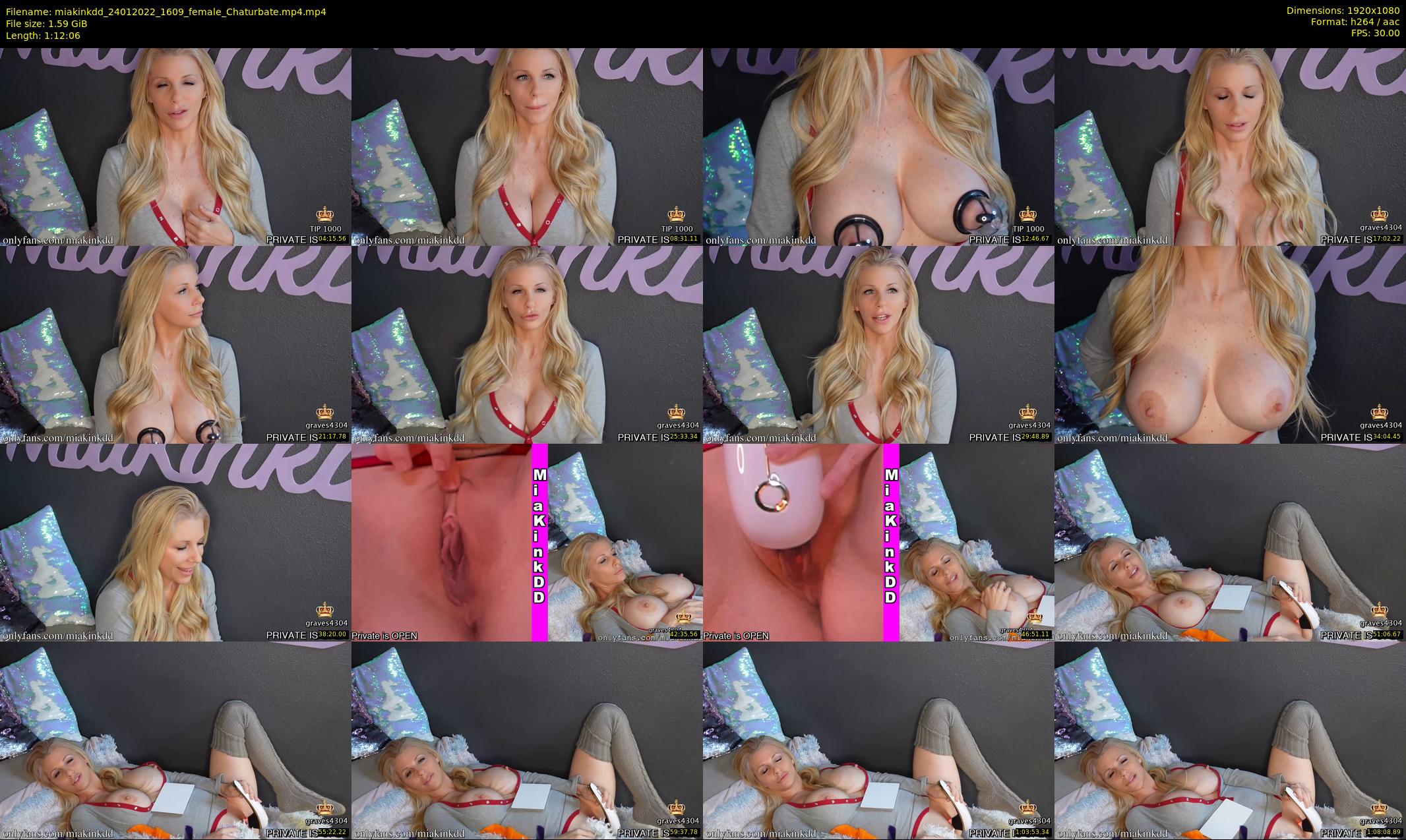 miakinkdd — 73 minute Chaturbate female cam show recording, 1080p, Jan 24, 2022