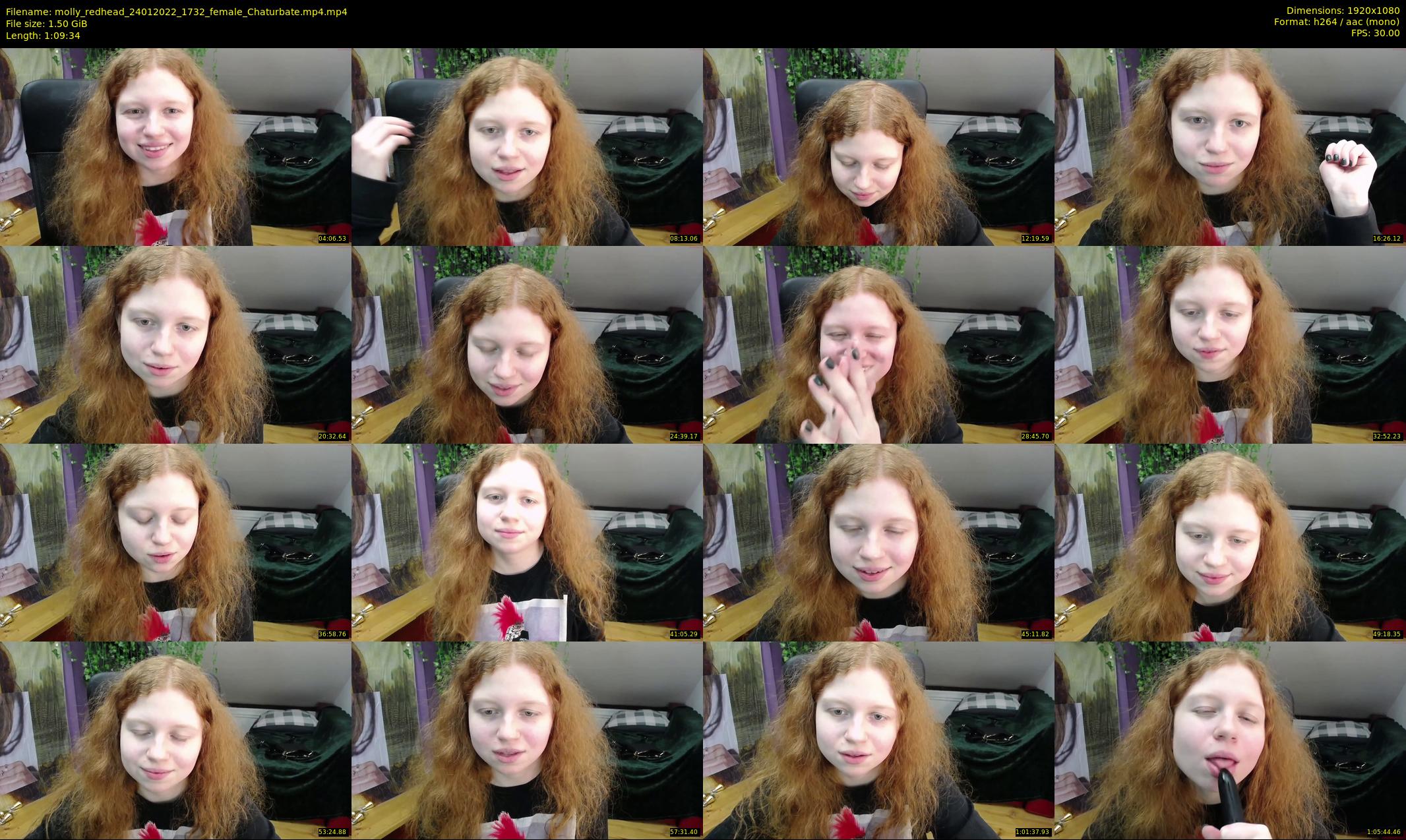 molly_redhead — 70 minute Chaturbate female cam show recording, 1080p, Jan 24, 2022