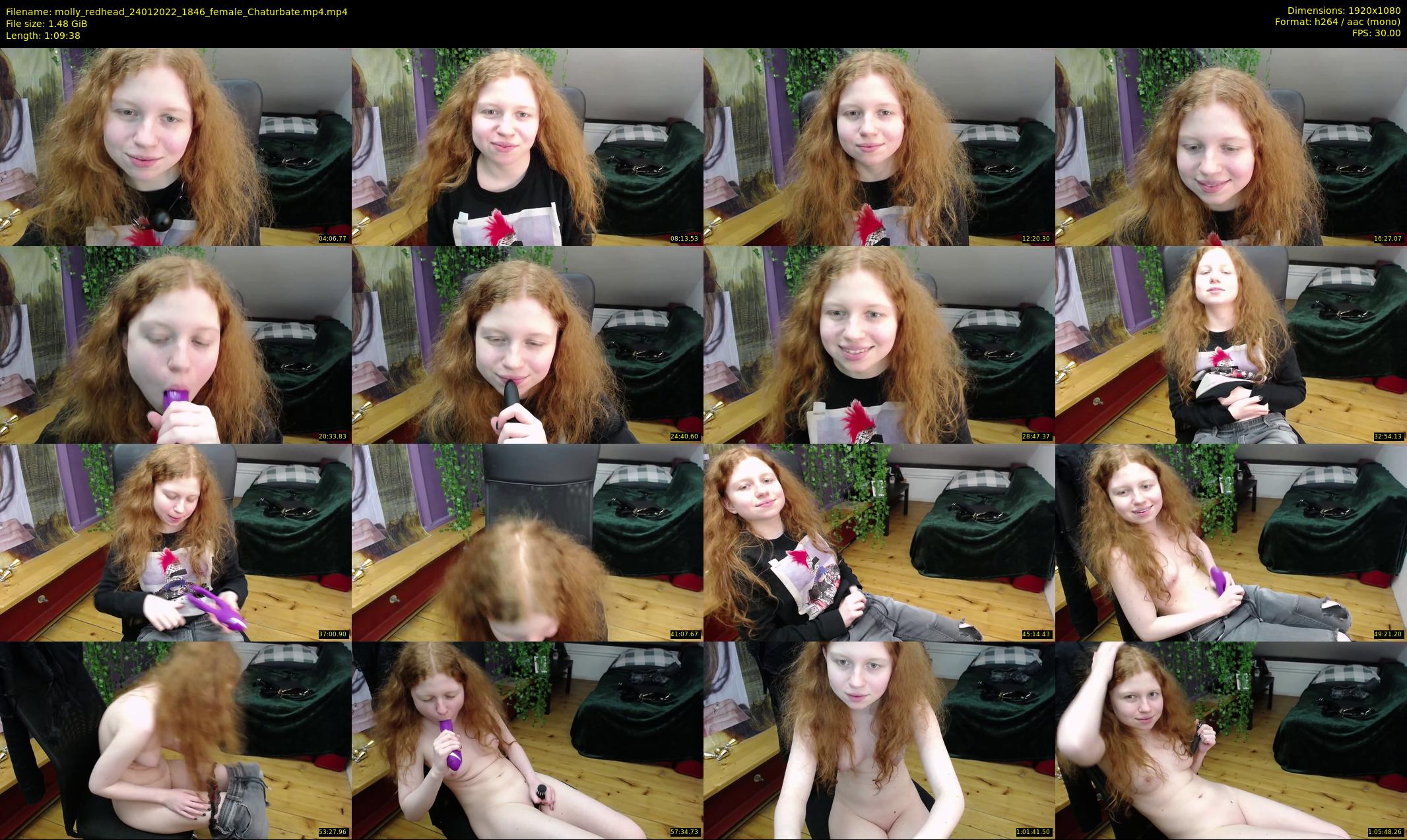 molly_redhead — 70 minute Chaturbate female cam show recording, 1080p, Jan 24, 2022