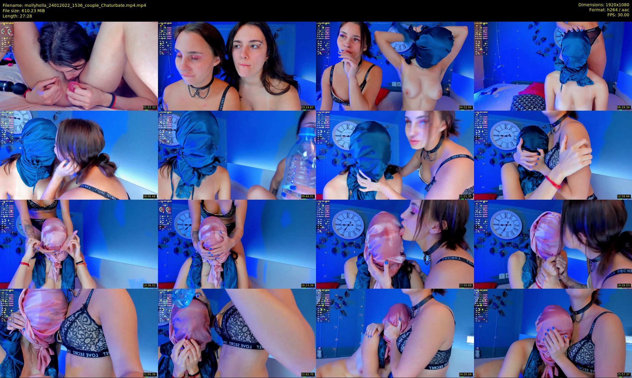 mollyholla — 28 minute Chaturbate couple cam show recording, 1080p, Jan 24, 2022