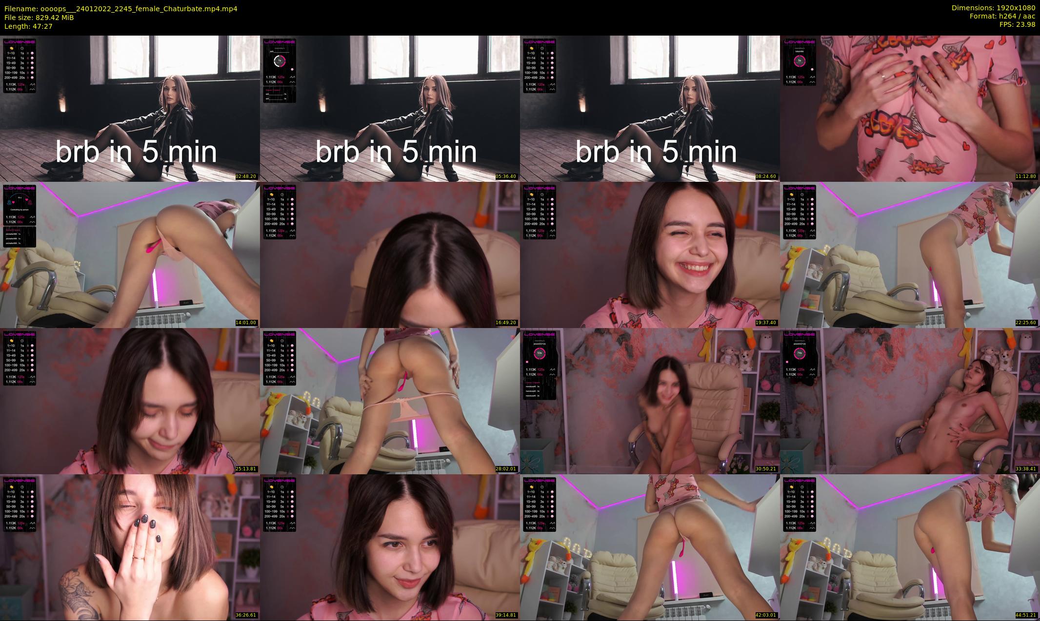 oooops__ — 48 minute Chaturbate female cam show recording, 1080p, Jan 24, 2022