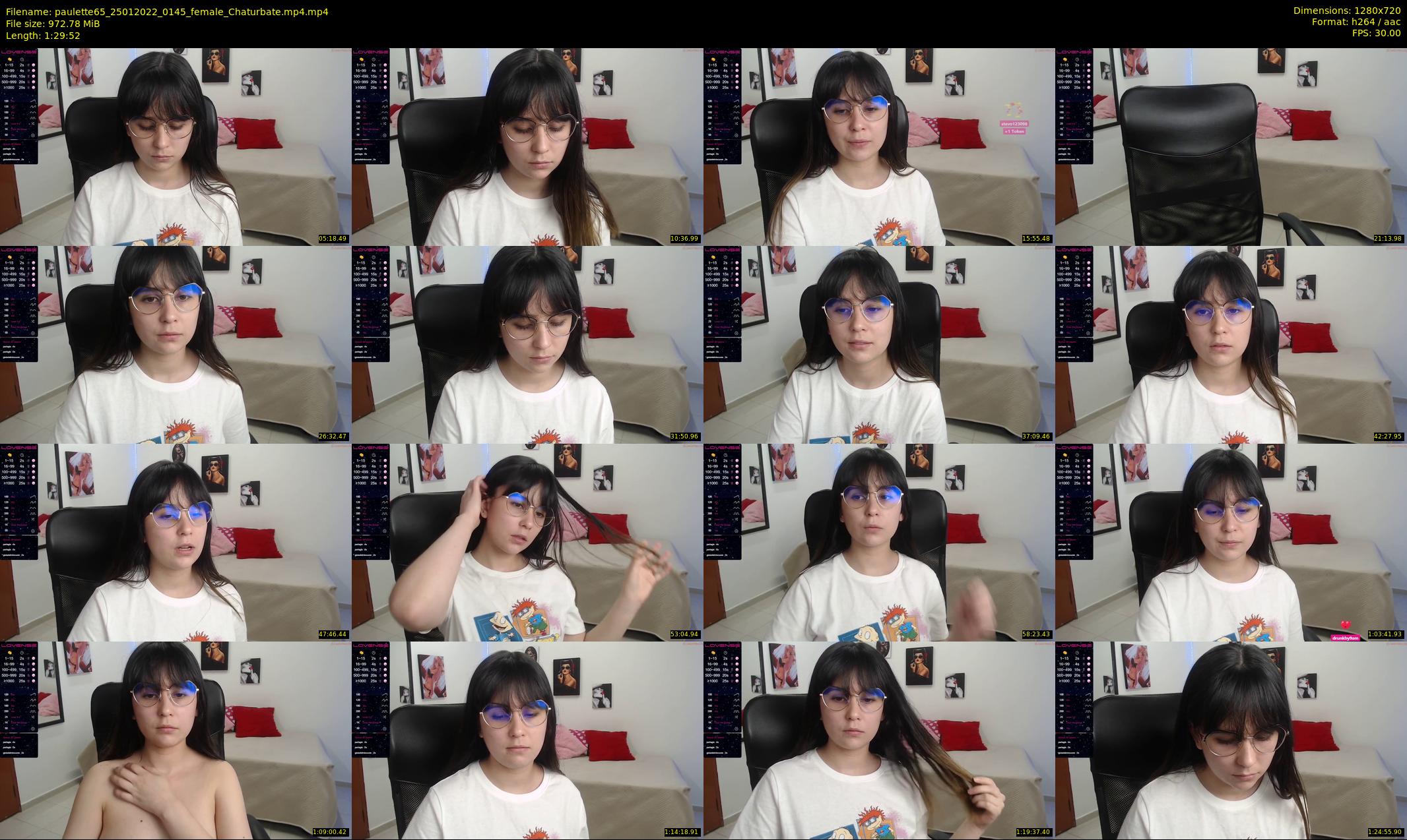 paulette65 — 90 minute Chaturbate female cam show recording, 720p, Jan 25, 2022
