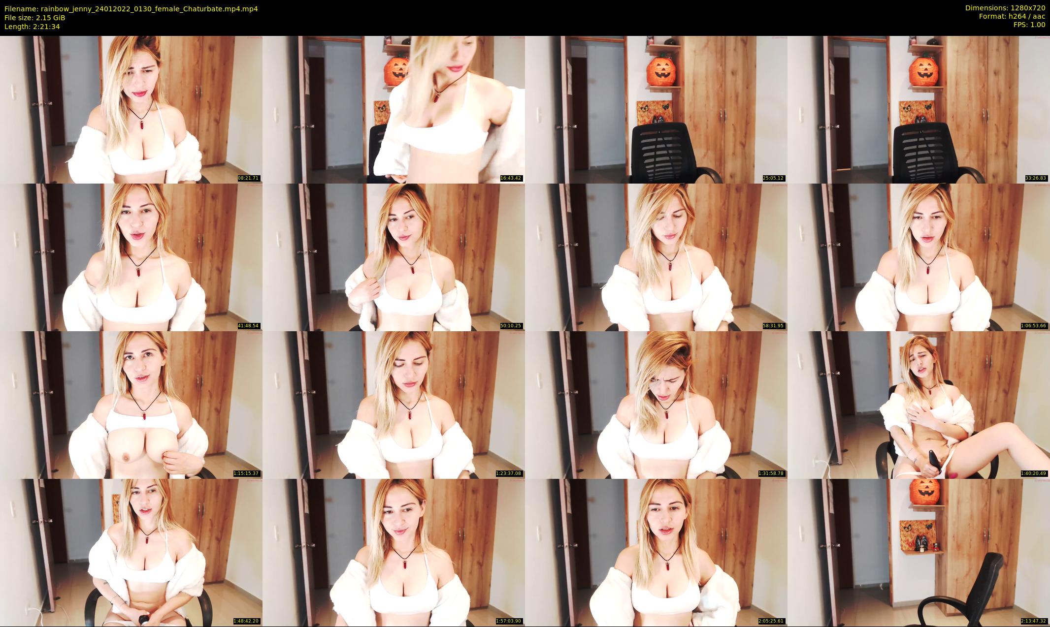 rainbow_jenny — 142 minute Chaturbate female cam show recording, 720p, Jan 24, 2022