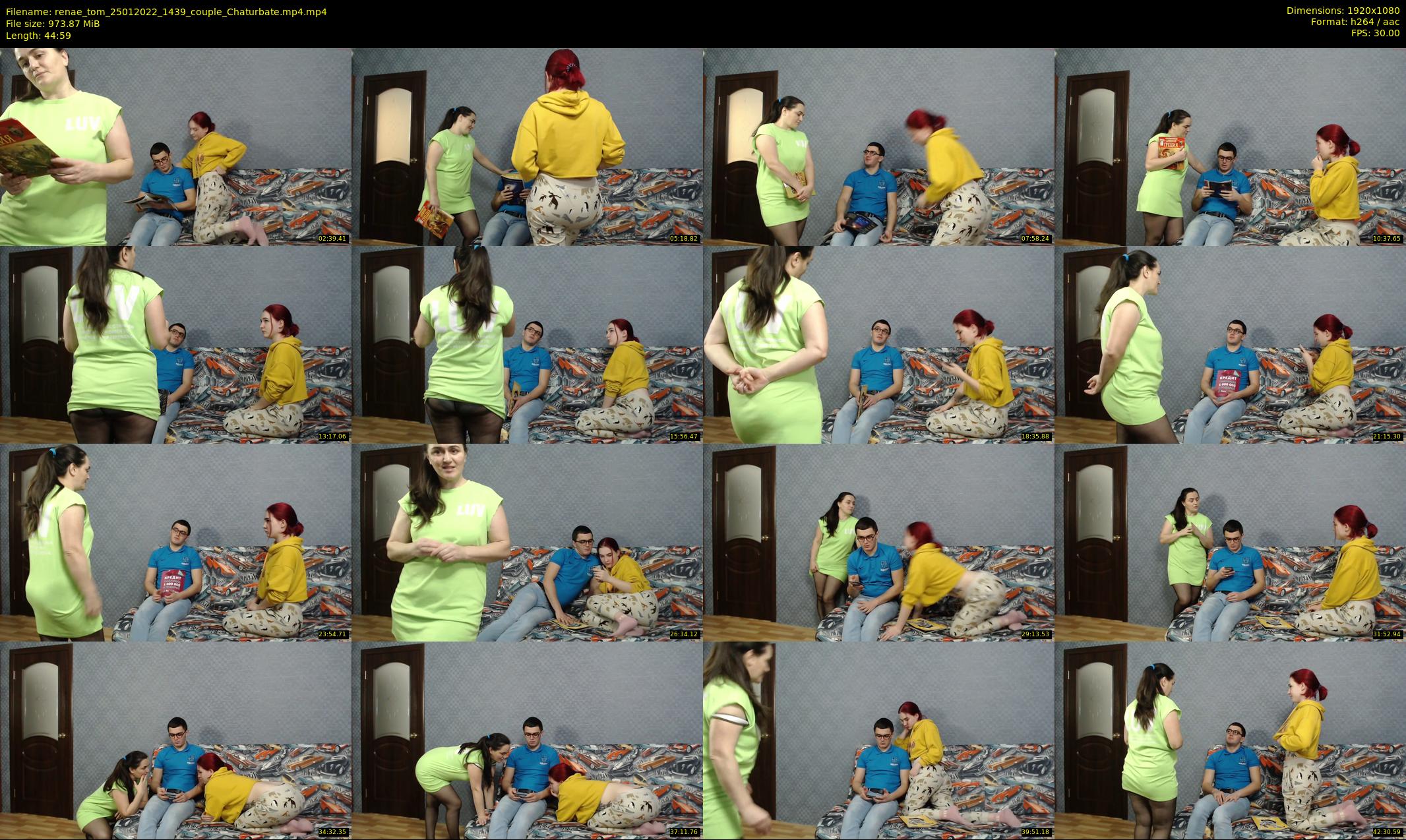renae_tom — 45 minute Chaturbate couple cam show recording, 1080p, Jan 25, 2022