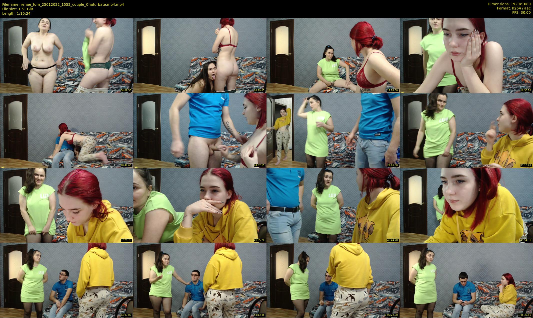 renae_tom — 71 minute Chaturbate couple cam show recording, 1080p, Jan 25, 2022