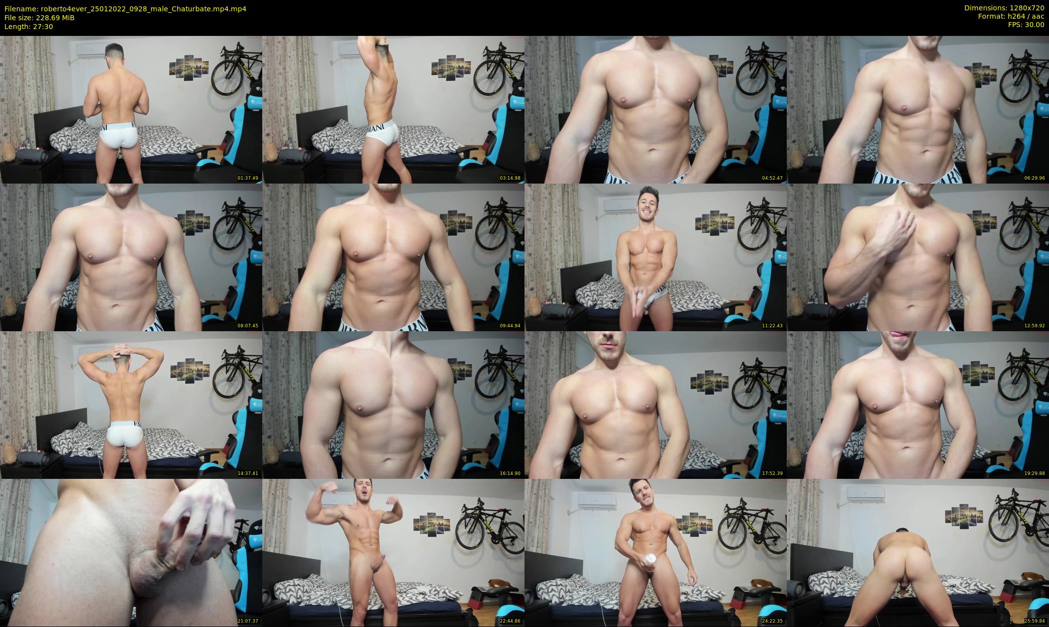 roberto4ever — 28 minute Chaturbate male cam show recording, 720p, Jan 25, 2022