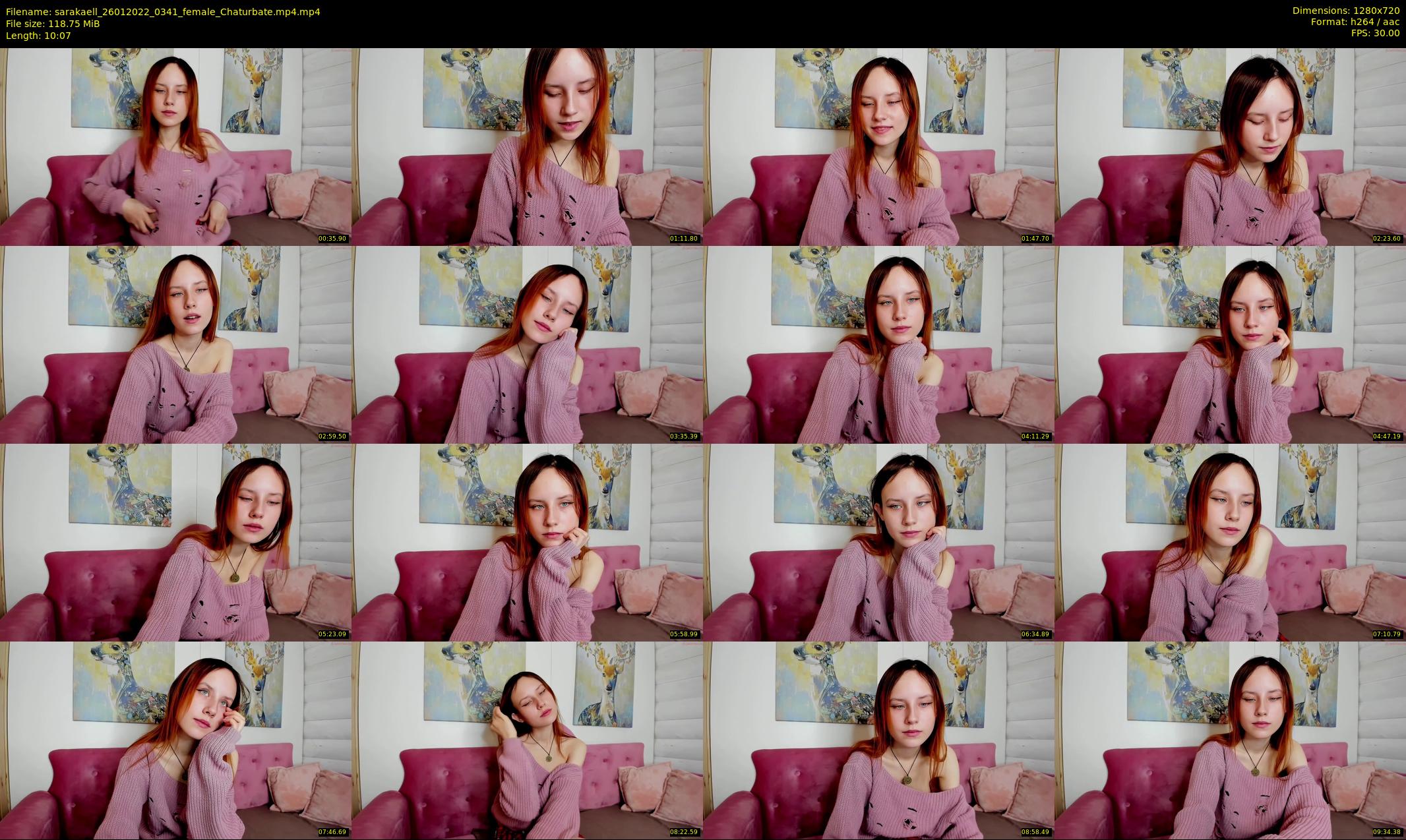 sarakaell — 11 minute Chaturbate female cam show recording, 720p, Jan 26, 2022