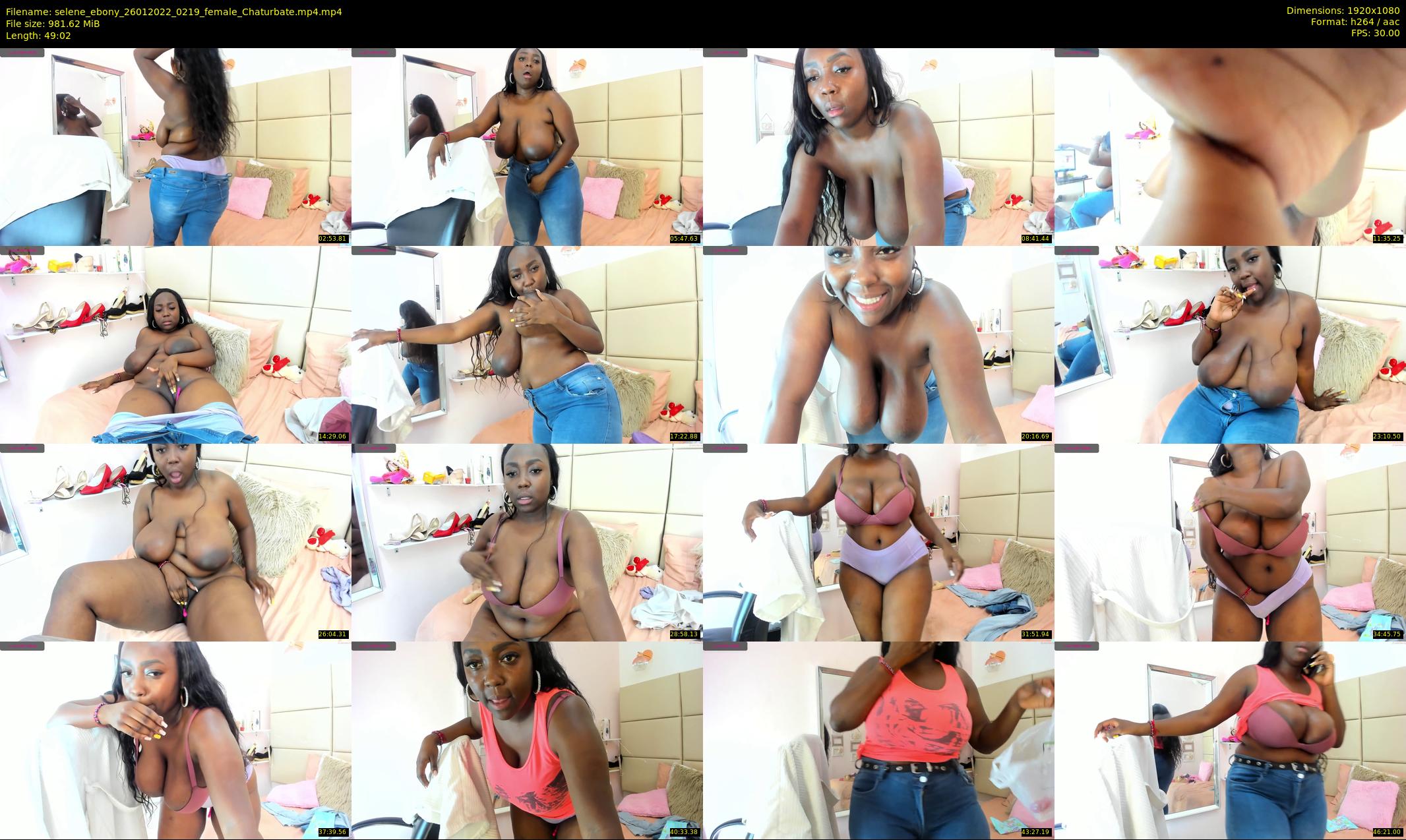 selene_ebony — 50 minute Chaturbate female cam show recording, 1080p, Jan 26, 2022