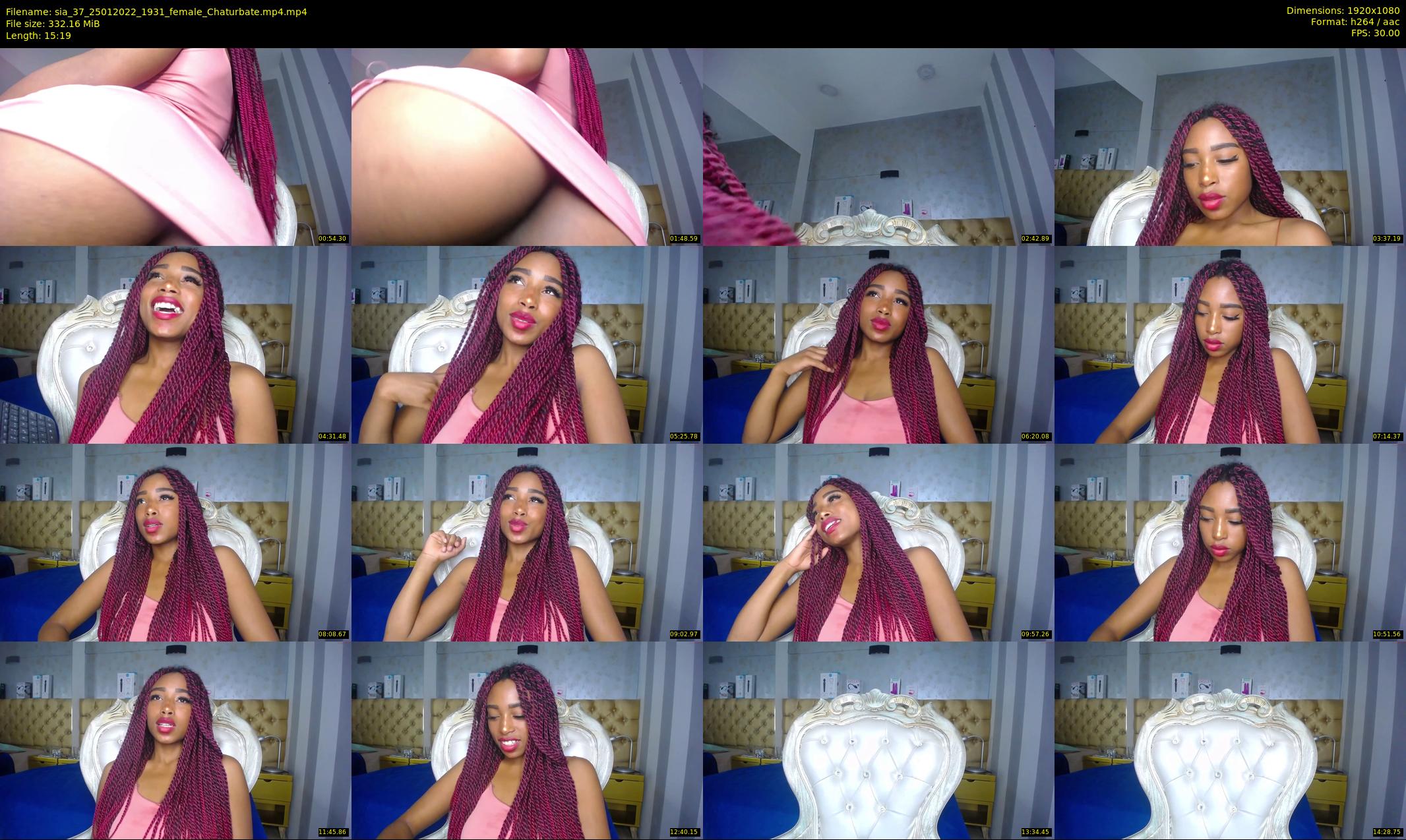 sia_37 — 16 minute Chaturbate female cam show recording, 1080p, Jan 25, 2022