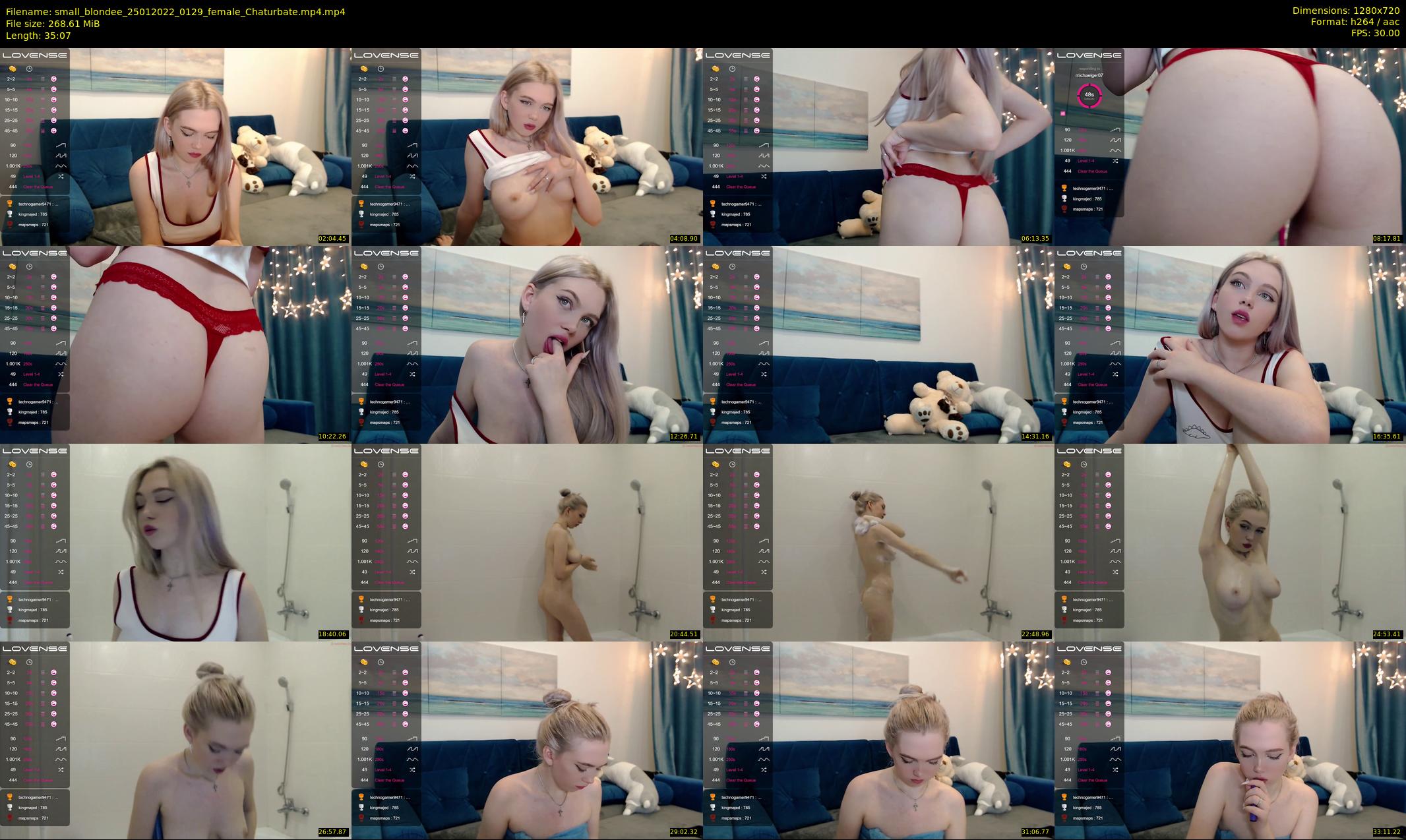 small_blondee — 36 minute Chaturbate female cam show recording, 720p, Jan 25, 2022