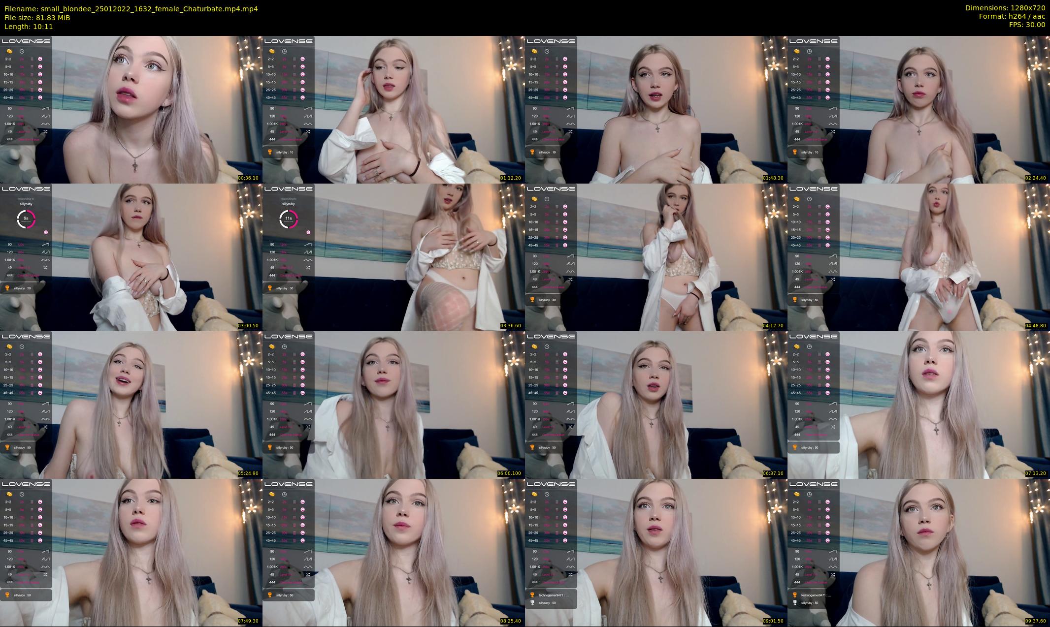 small_blondee — 11 minute Chaturbate female cam show recording, 720p, Jan 25, 2022