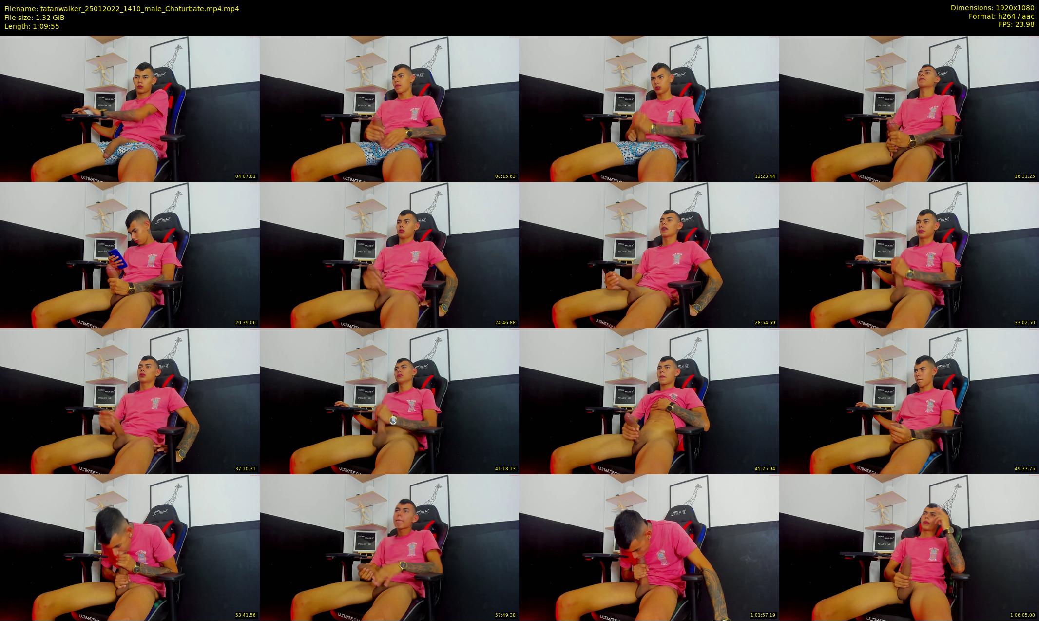 tatanwalker — 70 minute Chaturbate male cam show recording, 1080p, Jan 25, 2022