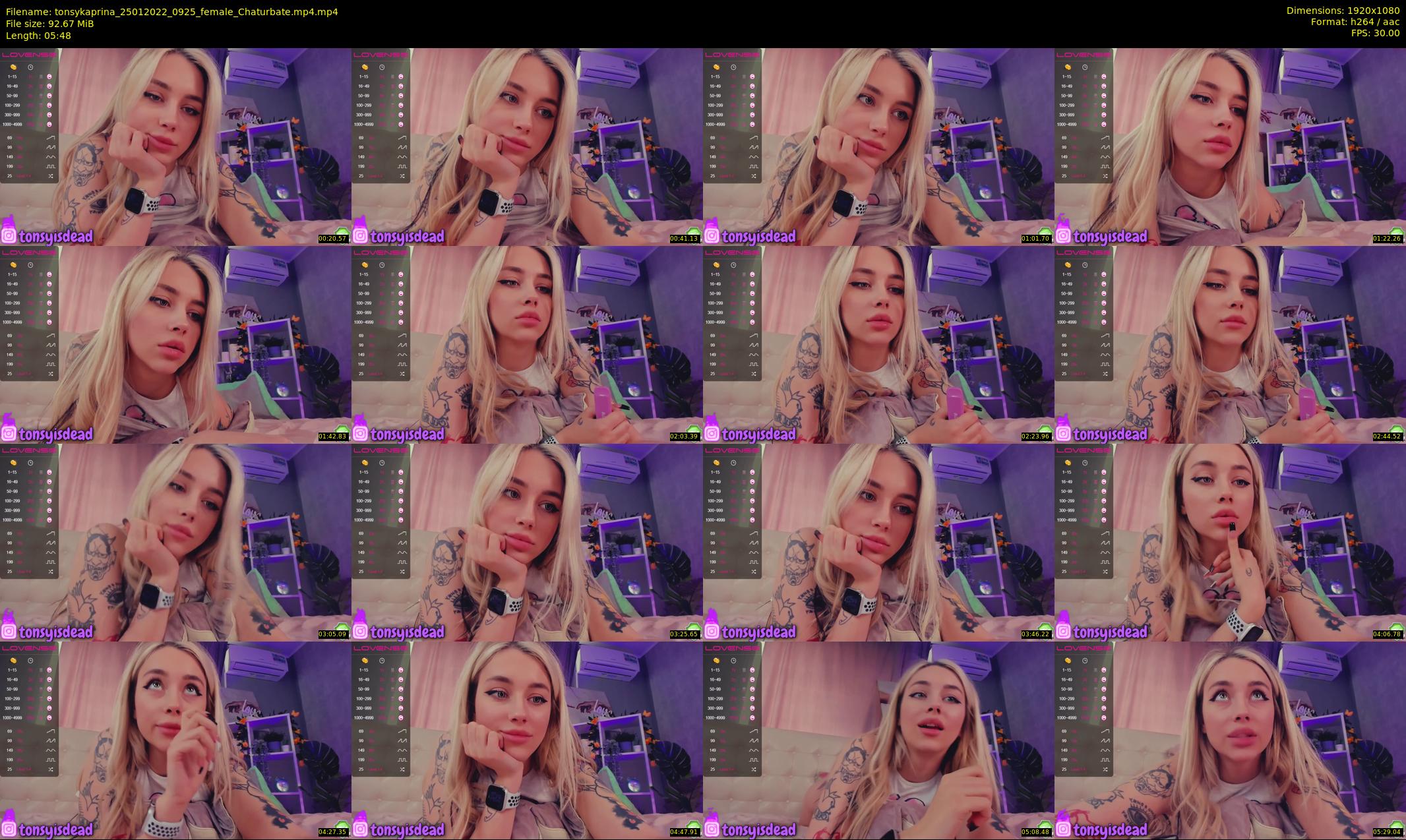 tonsykaprina — 6 minute Chaturbate couple cam show recording, 1080p, Jan 25, 2022