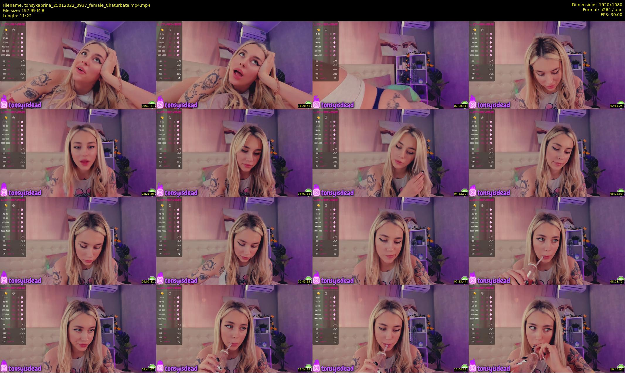 tonsykaprina — 12 minute Chaturbate couple cam show recording, 1080p, Jan 25, 2022