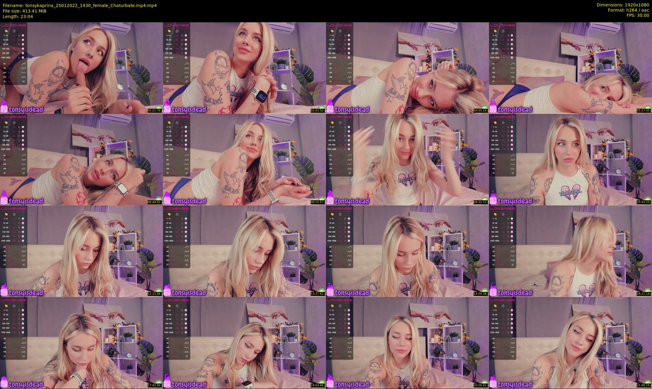 tonsykaprina — 24 minute Chaturbate couple cam show recording, 1080p, Jan 25, 2022