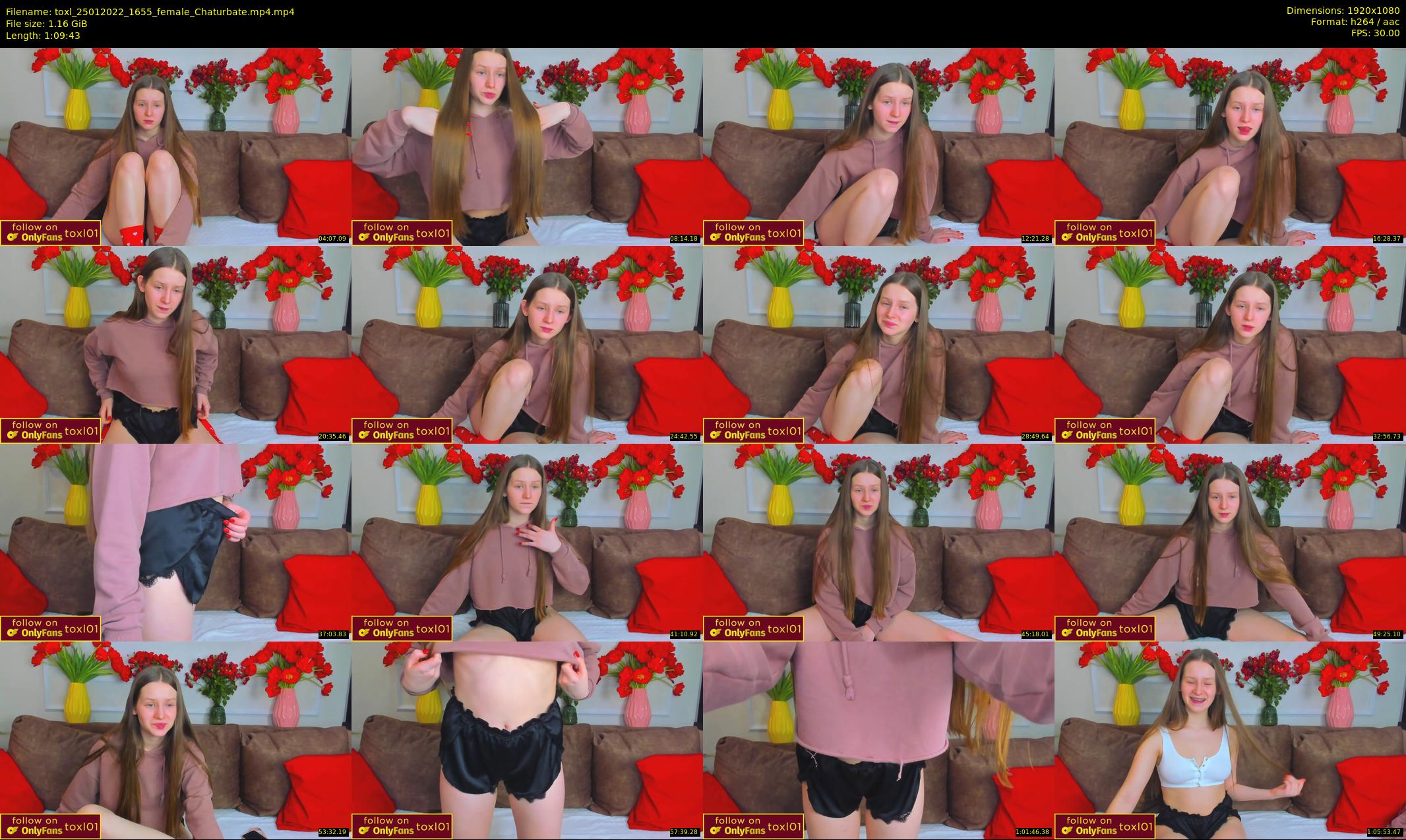 toxl — 70 minute Chaturbate female cam show recording, 1080p, Jan 25, 2022
