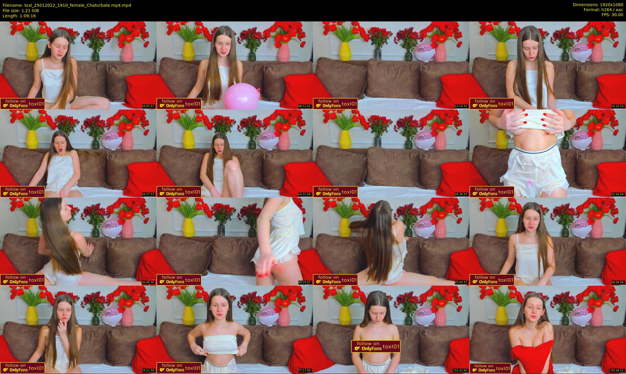 toxl — 70 minute Chaturbate female cam show recording, 1080p, Jan 25, 2022