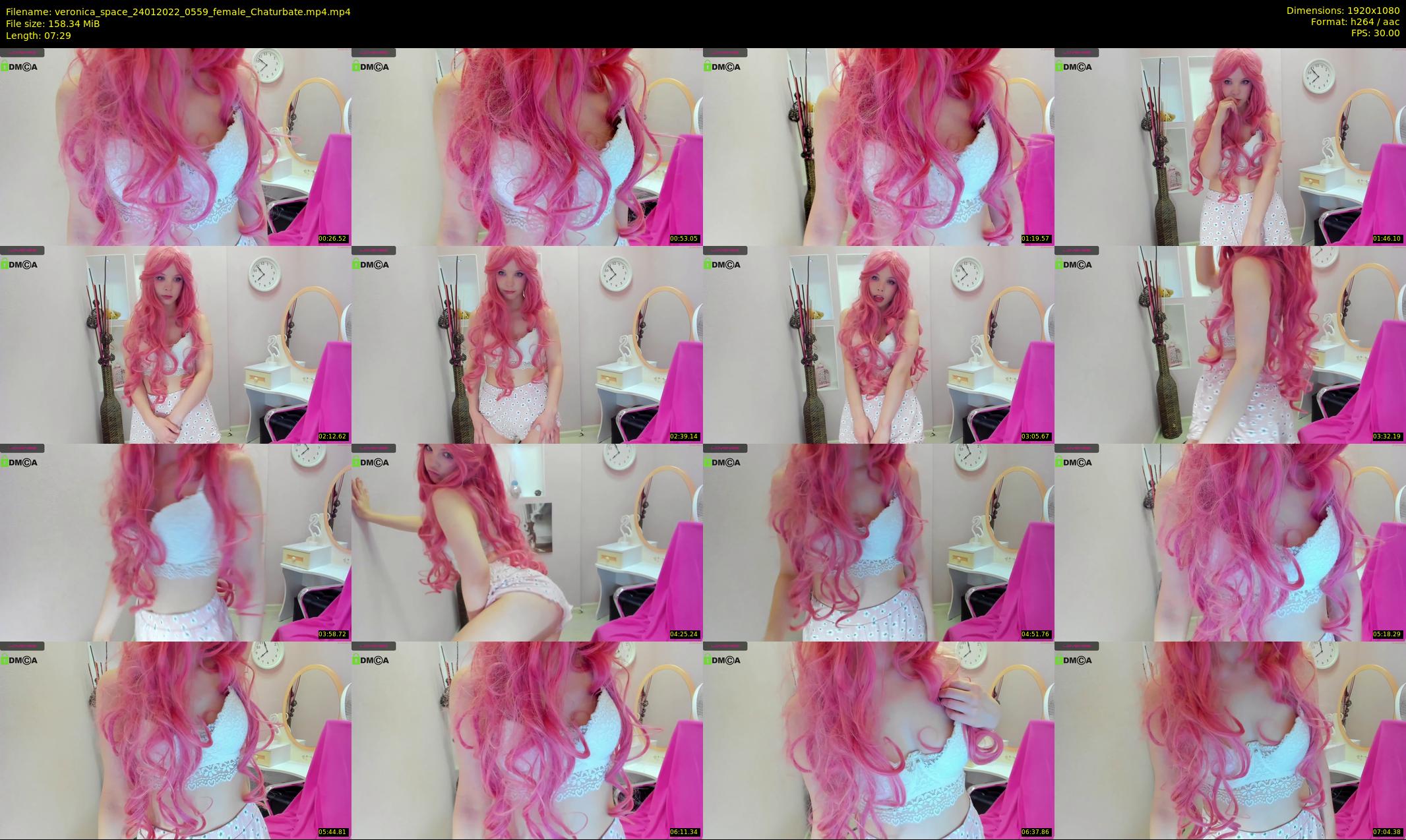 veronica_space — 8 minute Chaturbate female cam show recording, 1080p, Jan 24, 2022