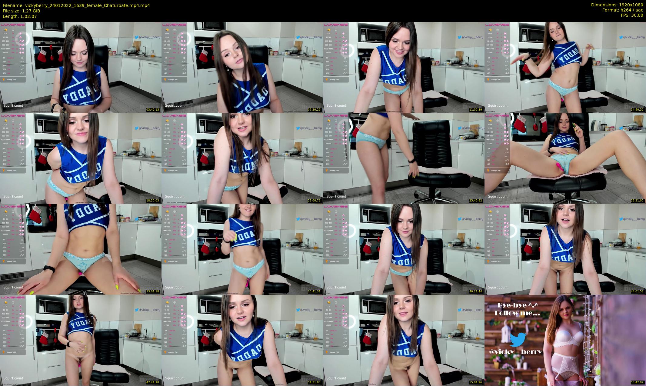 vickyberry — 63 minute Chaturbate female cam show recording, 1080p, Jan 24, 2022