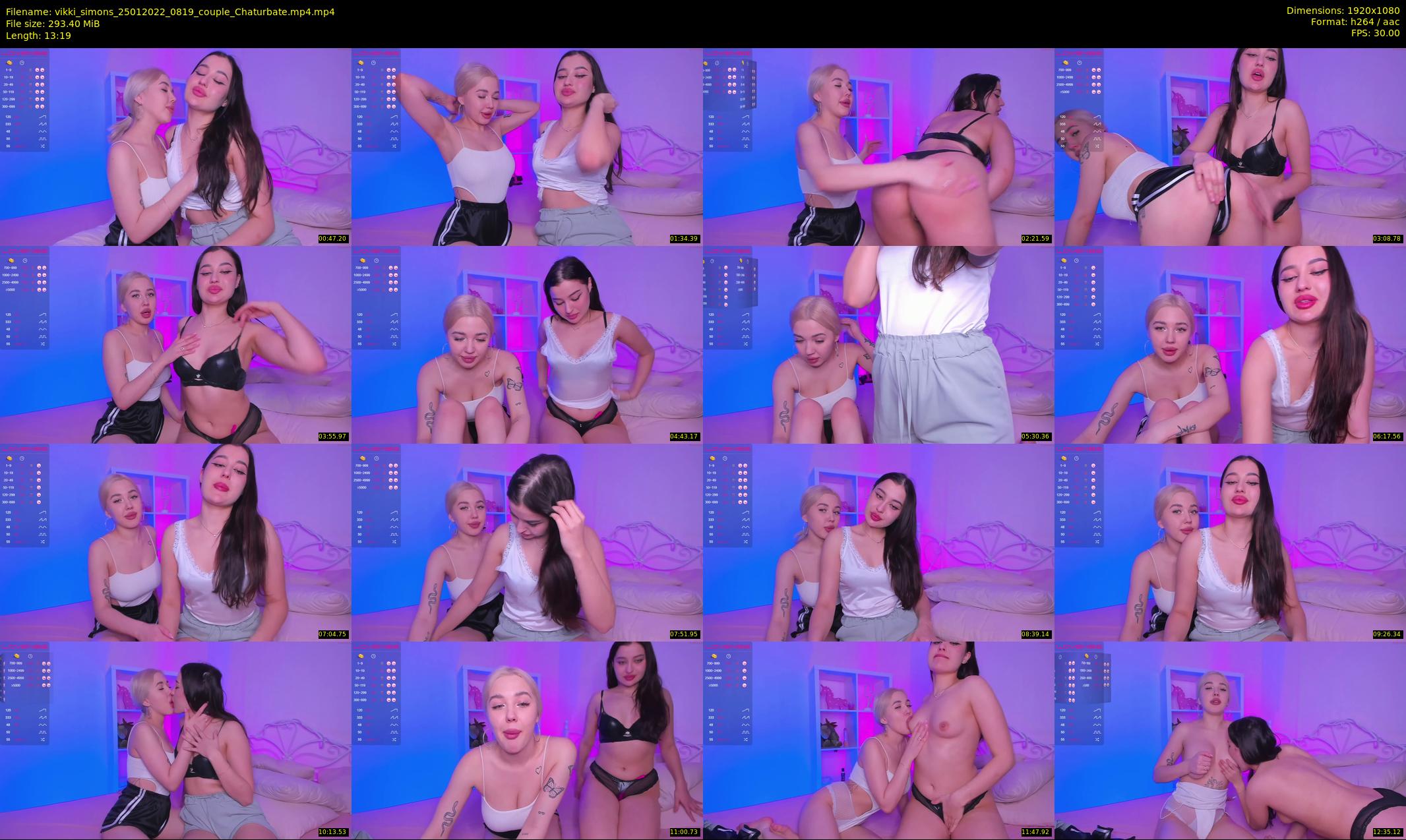 vikki_simons — 14 minute Chaturbate couple cam show recording, 1080p, Jan 25, 2022