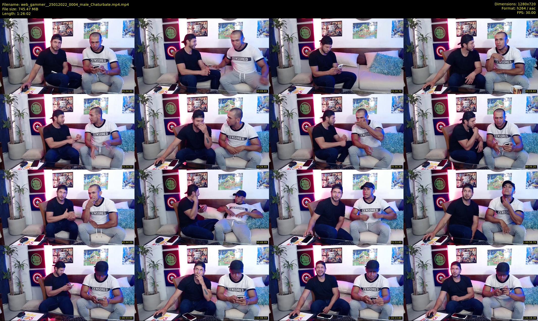 web_gammer_ — 87 minute Chaturbate male cam show recording, 720p, Jan 25, 2022