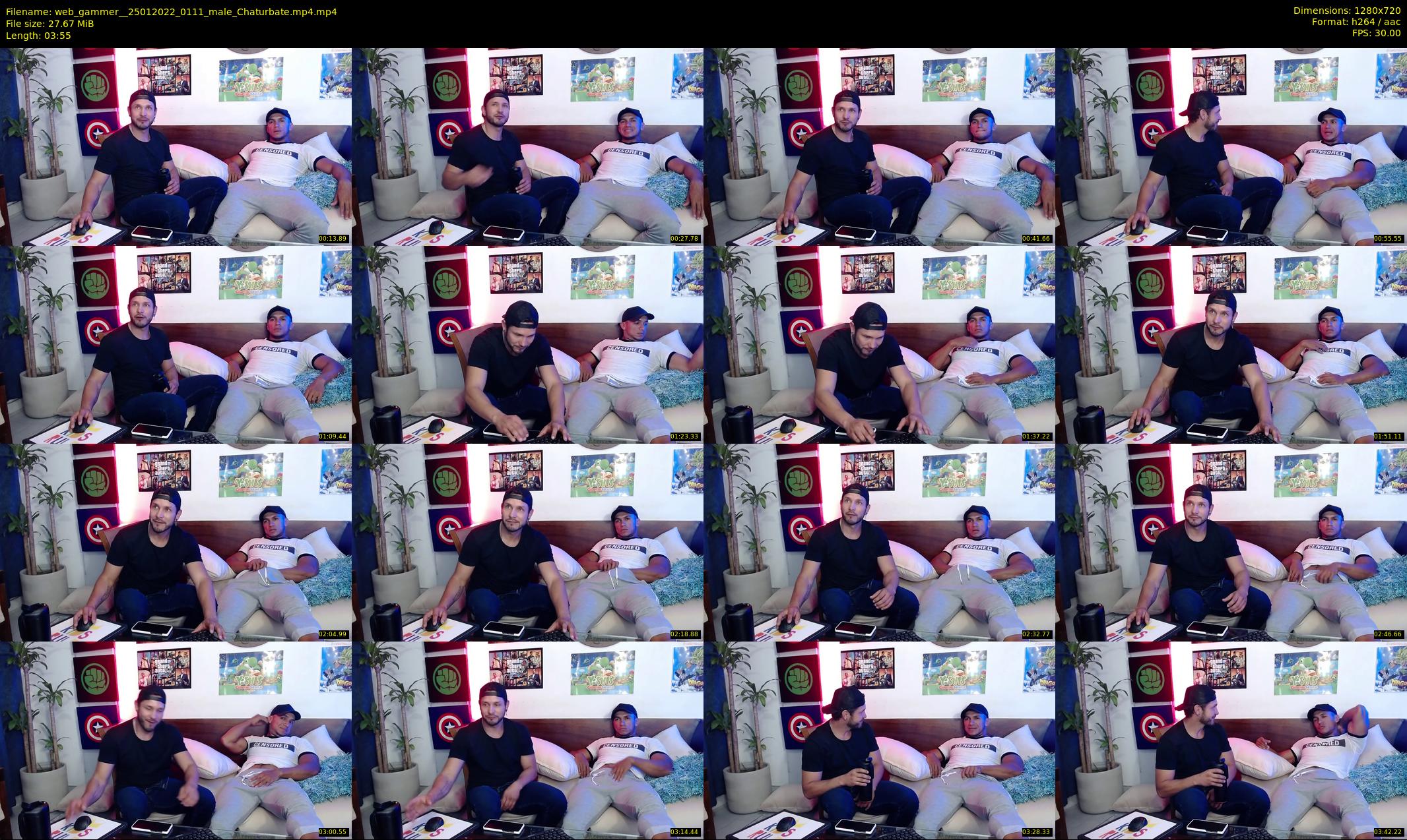web_gammer_ — 4 minute Chaturbate male cam show recording, 720p, Jan 25, 2022