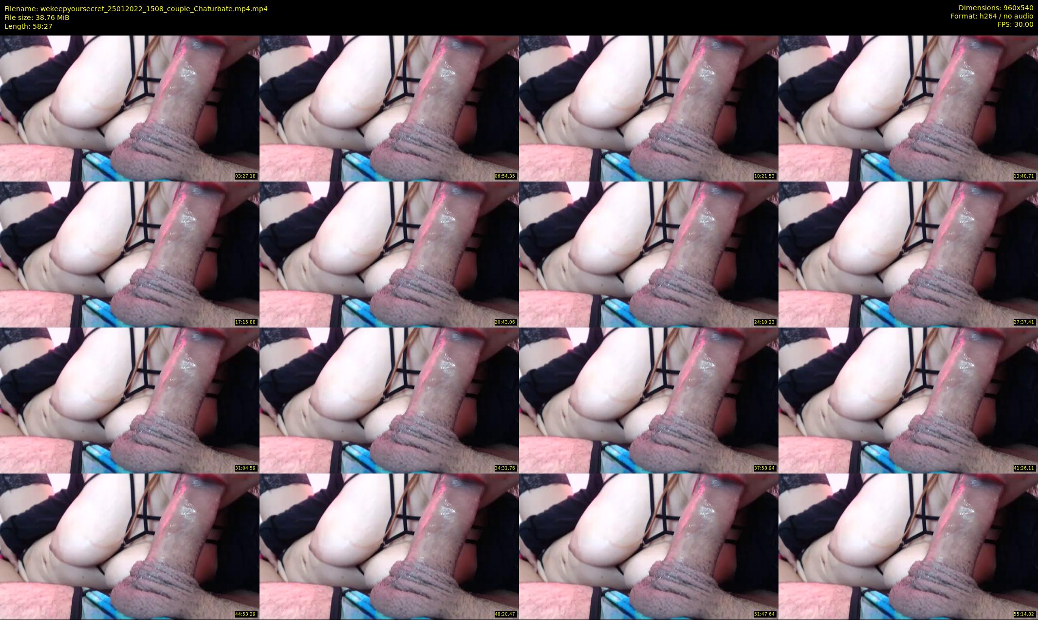 wekeepyoursecret — 59 minute Chaturbate couple cam show recording, 480p, Jan 25, 2022
