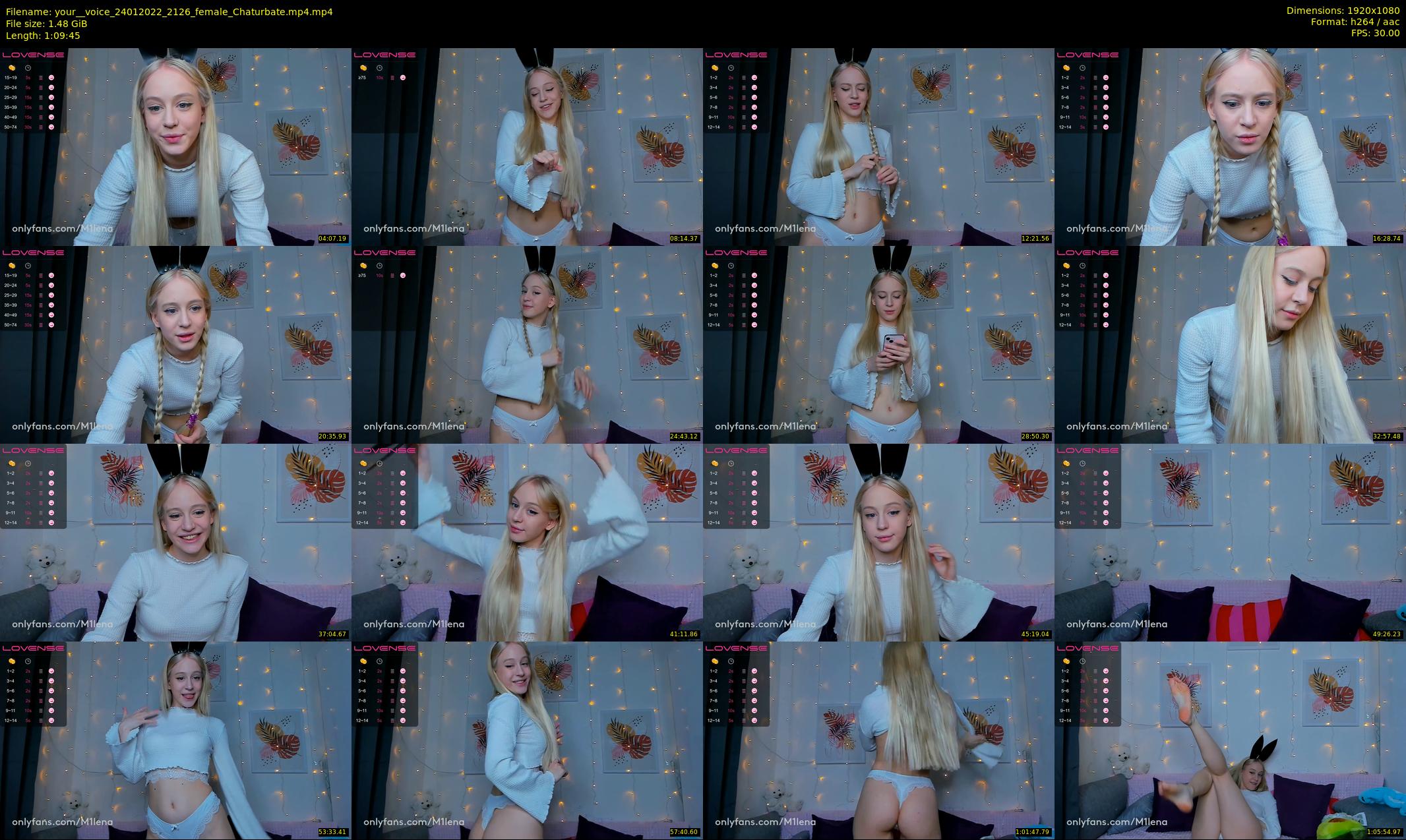your__voice — 70 minute Chaturbate female cam show recording, 1080p, Jan 24, 2022