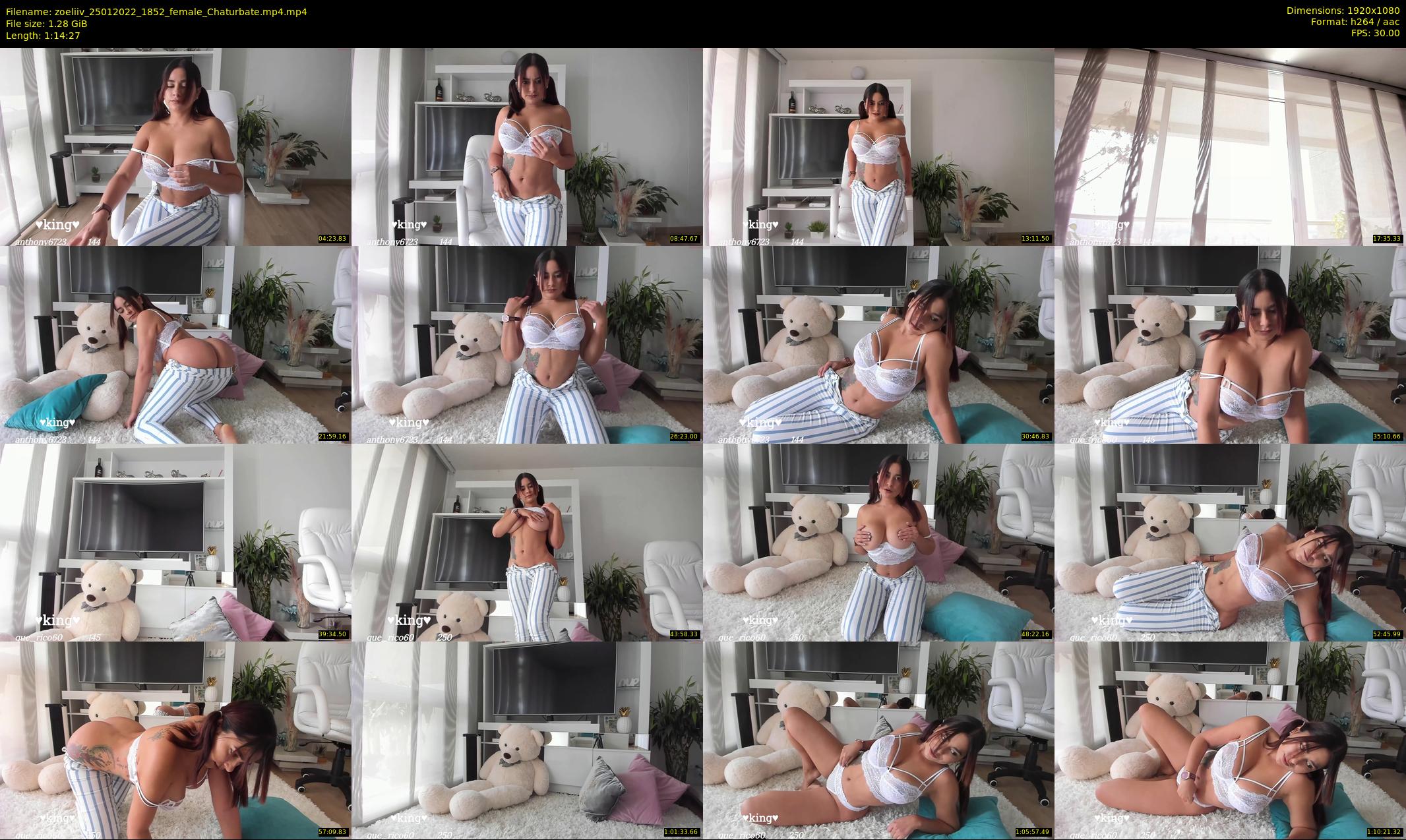 zoeliiv — 75 minute Chaturbate female cam show recording, 1080p, Jan 25, 2022