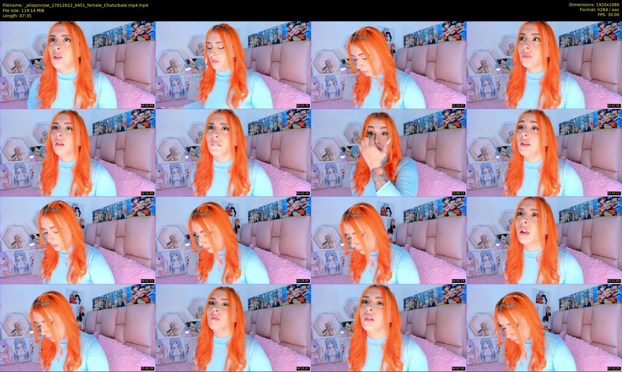_alissonrose — 8 minute Chaturbate female cam show recording, 1080p, Jan 27, 2022
