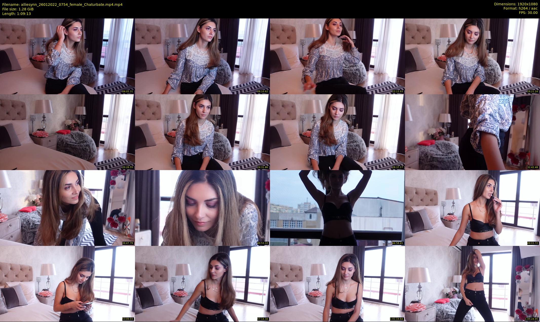 alliesynn — 70 minute Chaturbate female cam show recording, 1080p, Jan 26, 2022