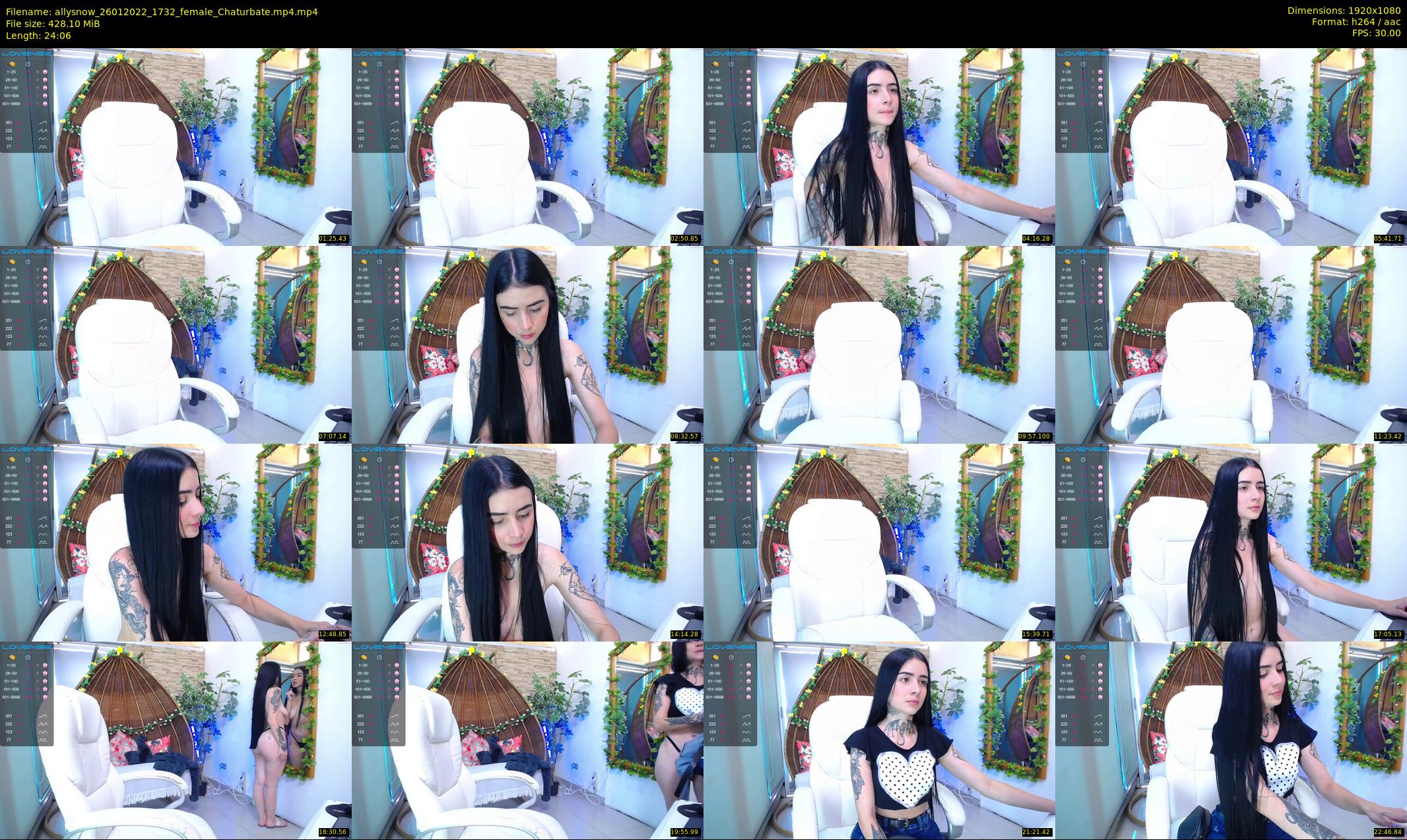 allysnow — 25 minute Chaturbate female cam show recording, 1080p, Jan 26, 2022