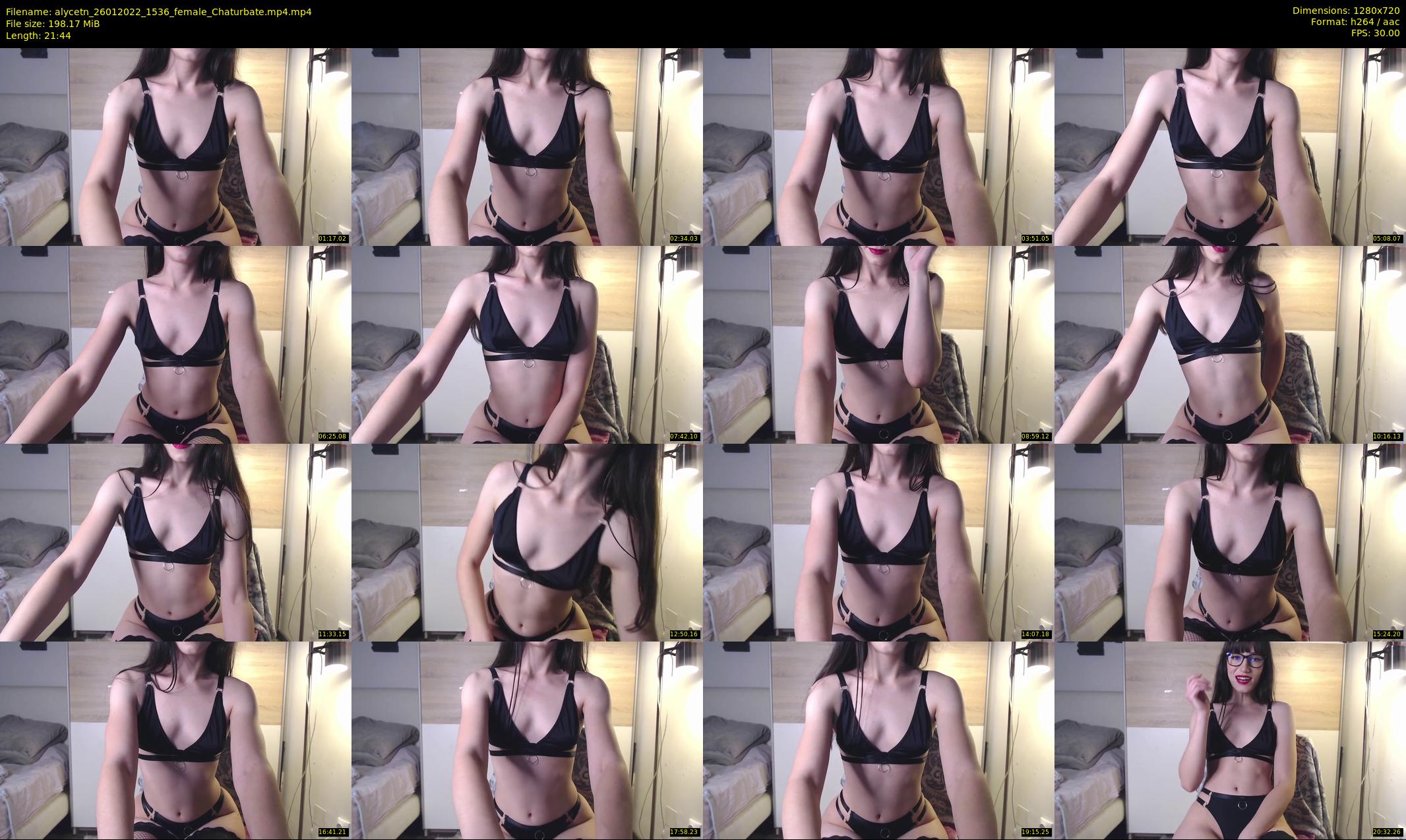 alycetn — 22 minute Chaturbate female cam show recording, 720p, Jan 26, 2022
