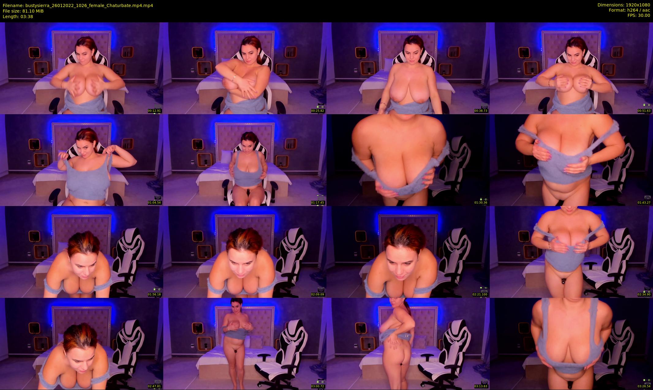 bustysierra — 4 minute Chaturbate female cam show recording, 1080p, Jan 26, 2022