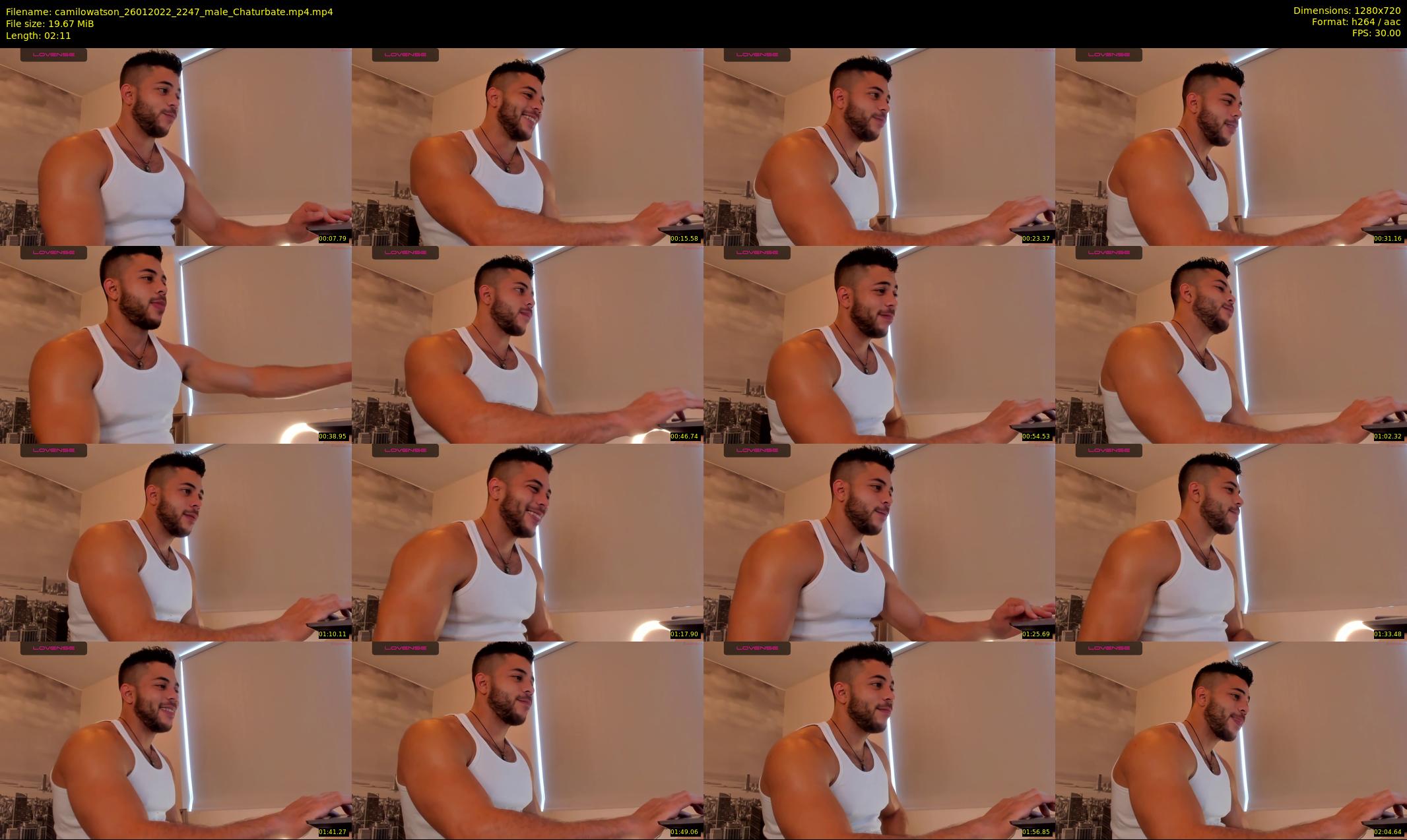 camilowatson — 3 minute Chaturbate male cam show recording, 720p, Jan 26, 2022