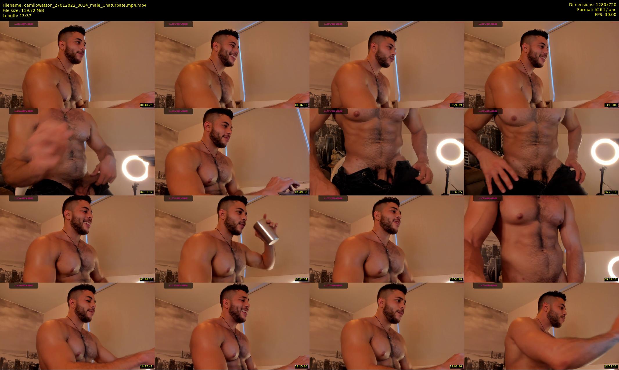 camilowatson — 14 minute Chaturbate male cam show recording, 720p, Jan 27, 2022