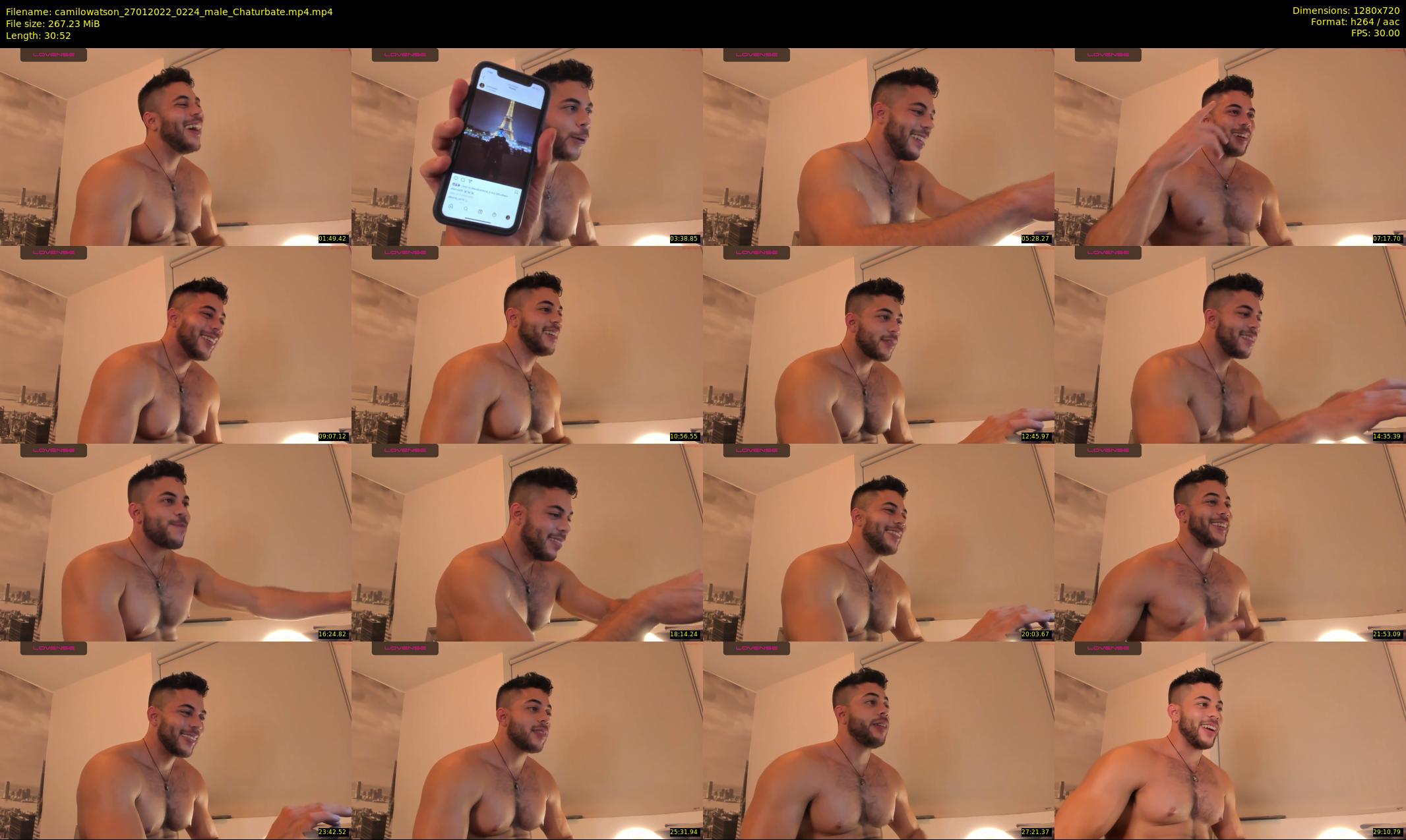 camilowatson — 31 minute Chaturbate male cam show recording, 720p, Jan 27, 2022