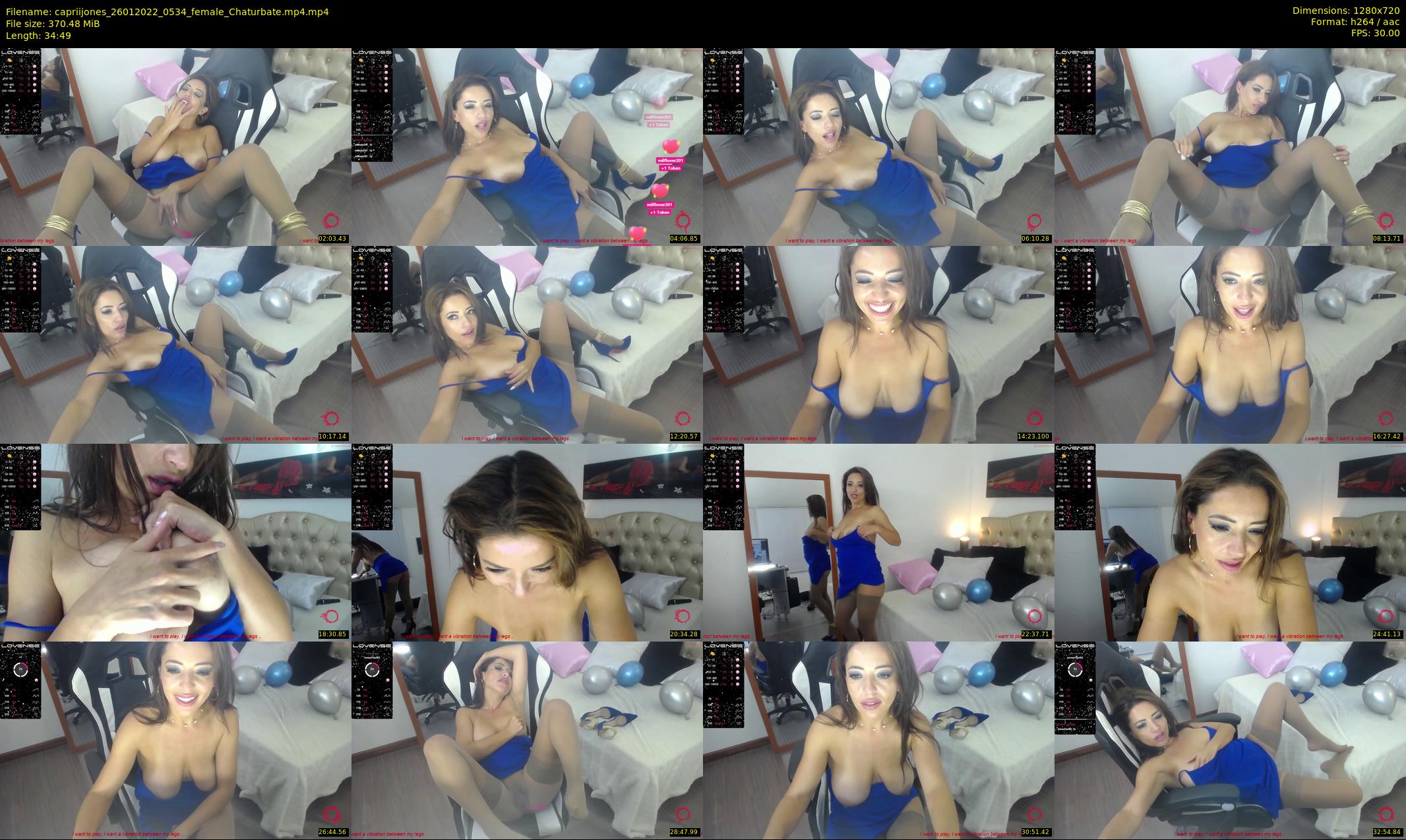 capriijones — 35 minute Chaturbate female cam show recording, 720p, Jan 26, 2022