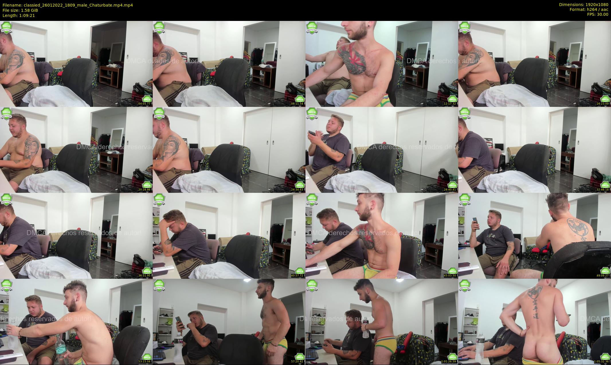 classied — 70 minute Chaturbate male cam show recording, 1080p, Jan 26, 2022
